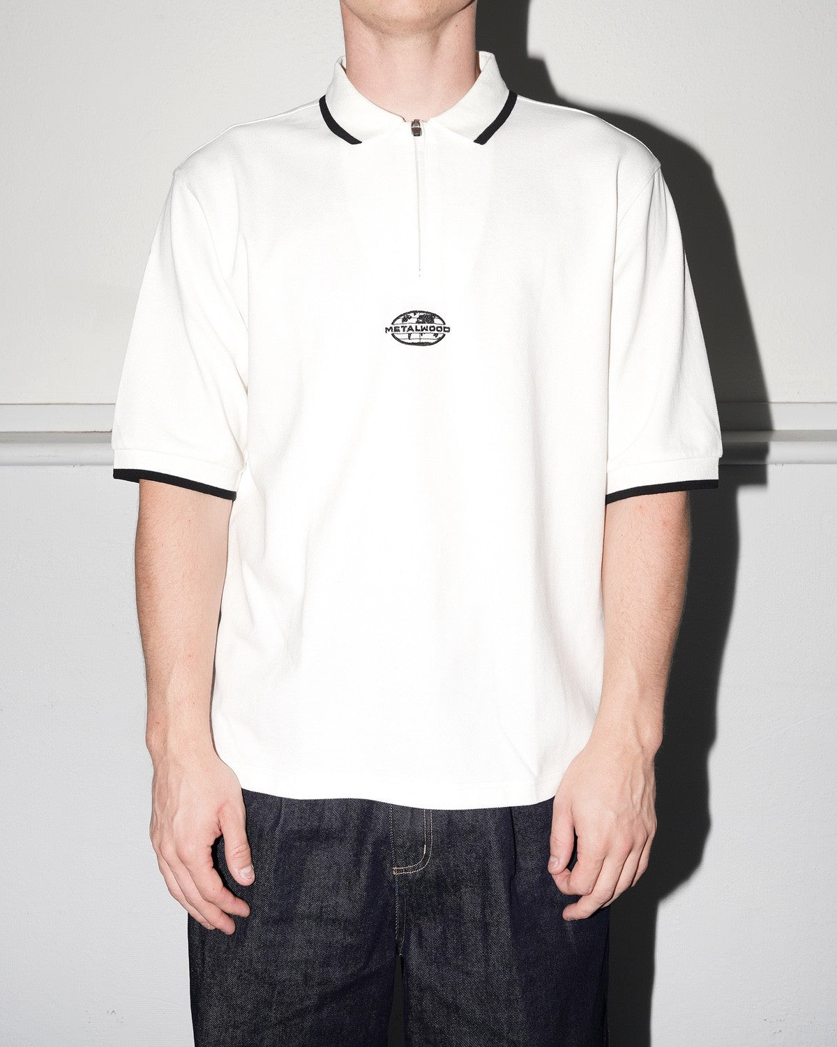 World Class Zip Polo, White