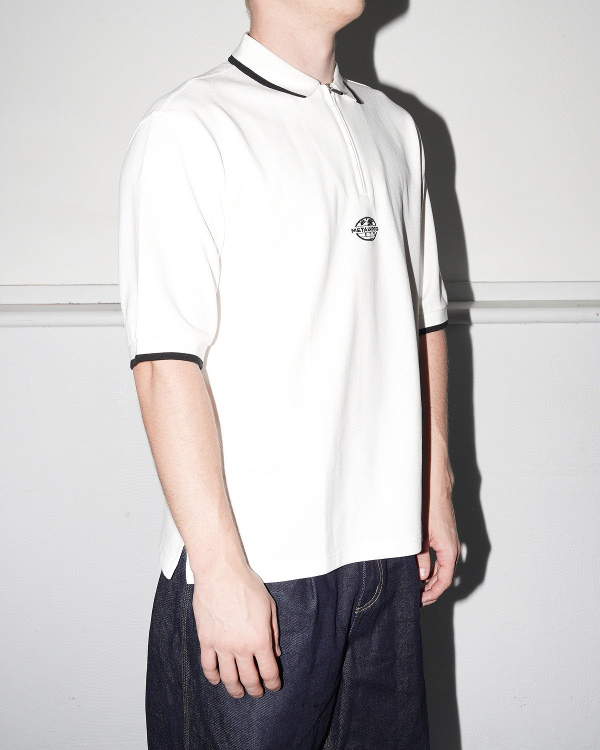 World Class Zip Polo, White