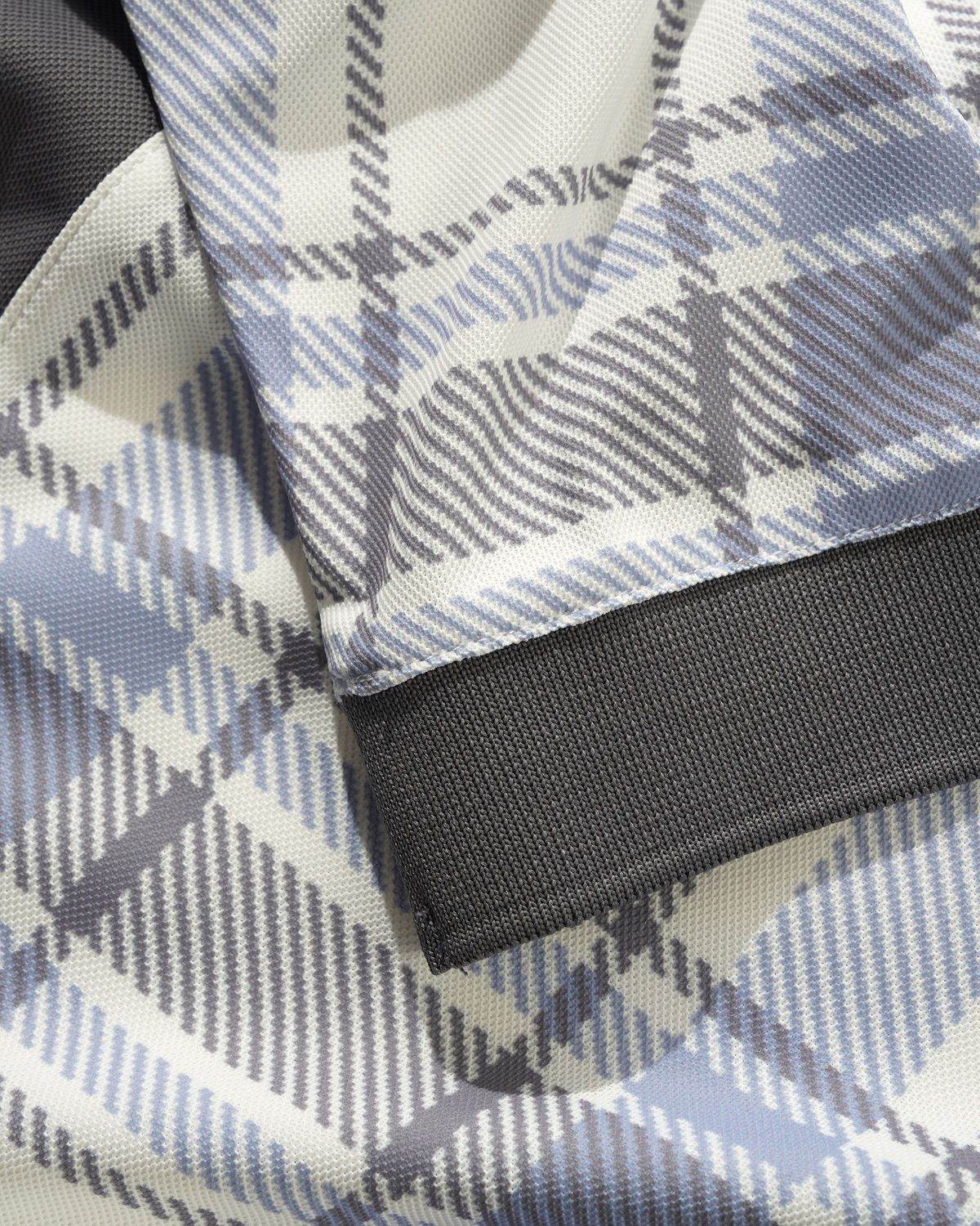 Paneled 3/4 Sleeve Polo, Ice