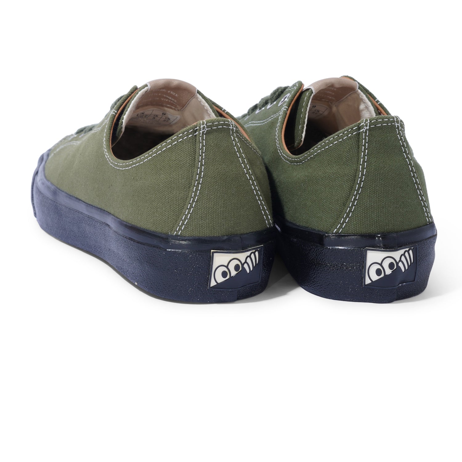 VM003 Canvas Lo, Leaf Green / Black