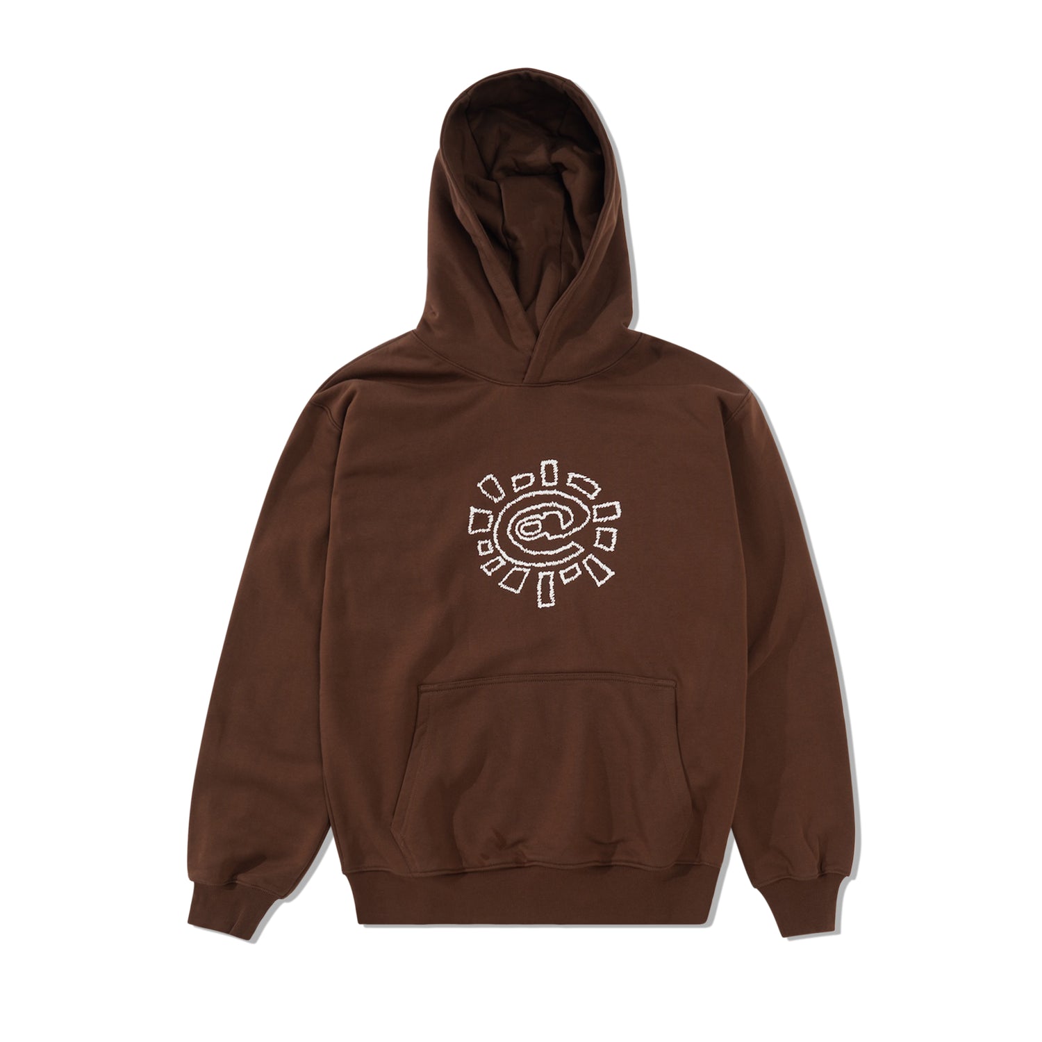 Scribble @Sun Pullover Hood, Brown