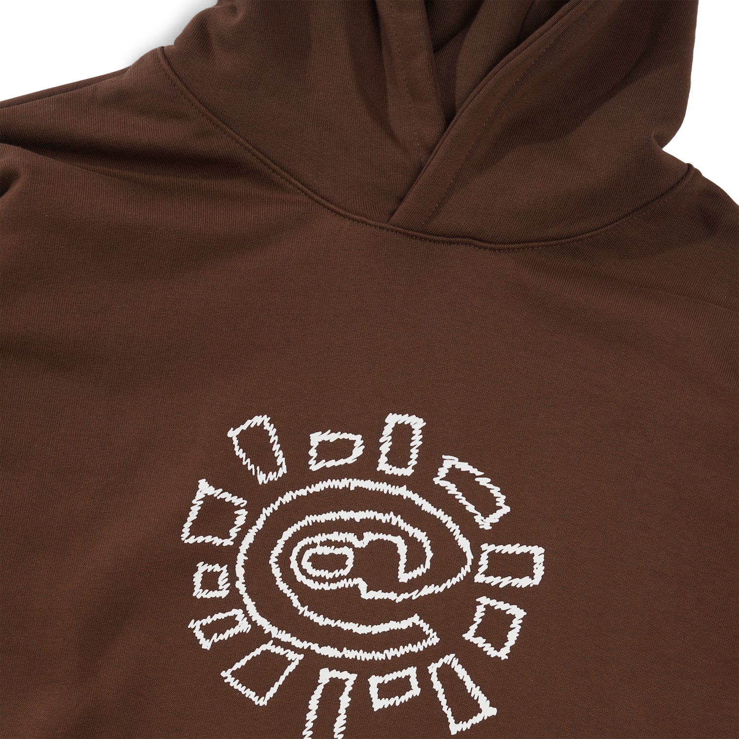Scribble @Sun Pullover Hood, Brown