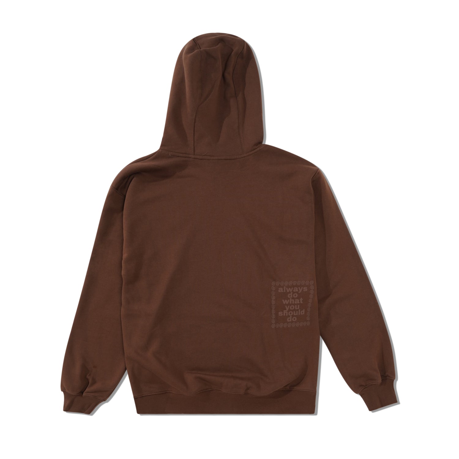 Scribble @Sun Pullover Hood, Brown