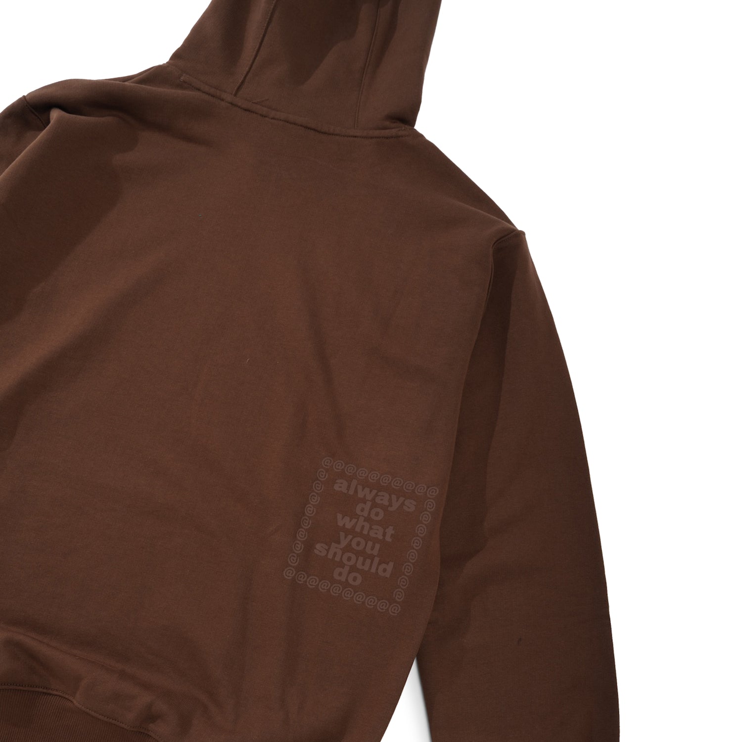 Scribble @Sun Pullover Hood, Brown