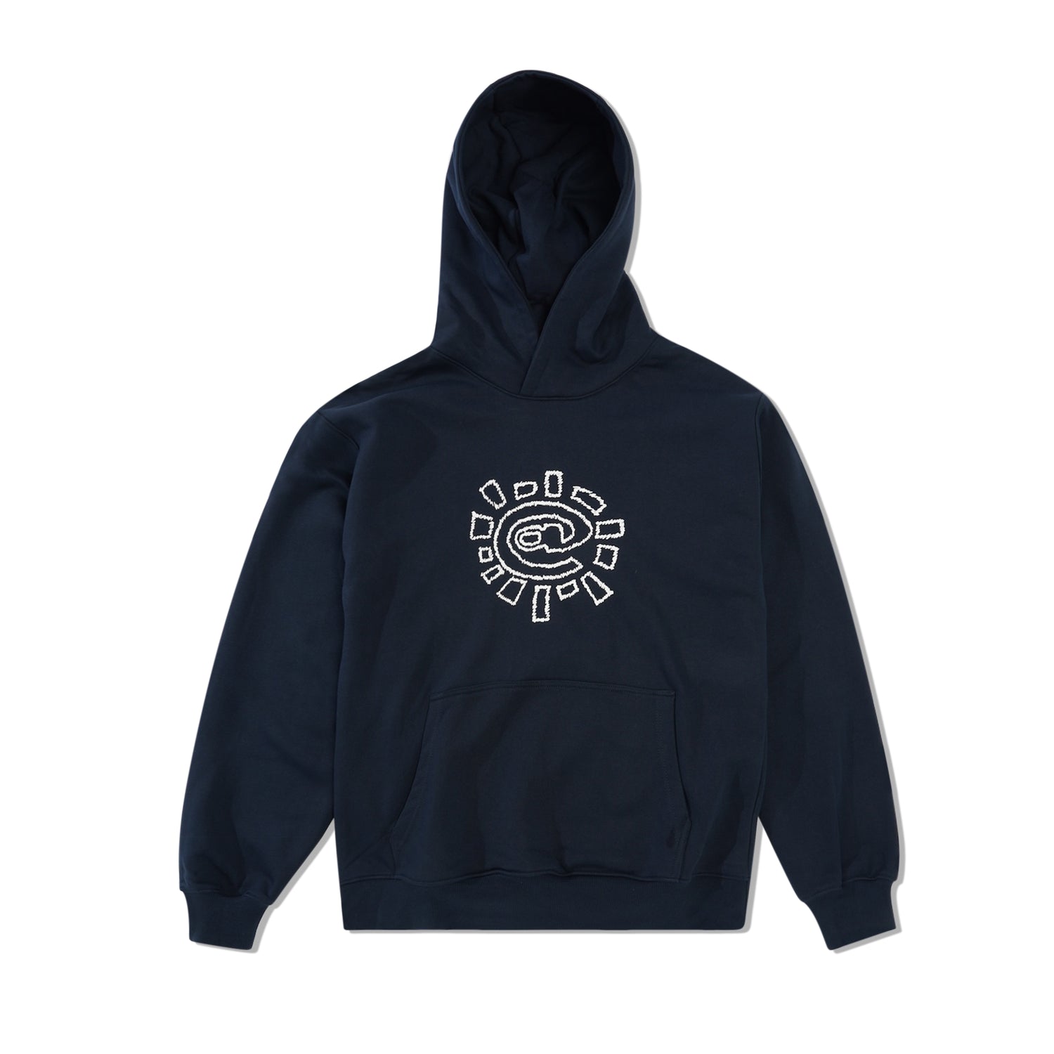 Scribble @Sun Pullover Hood, Navy