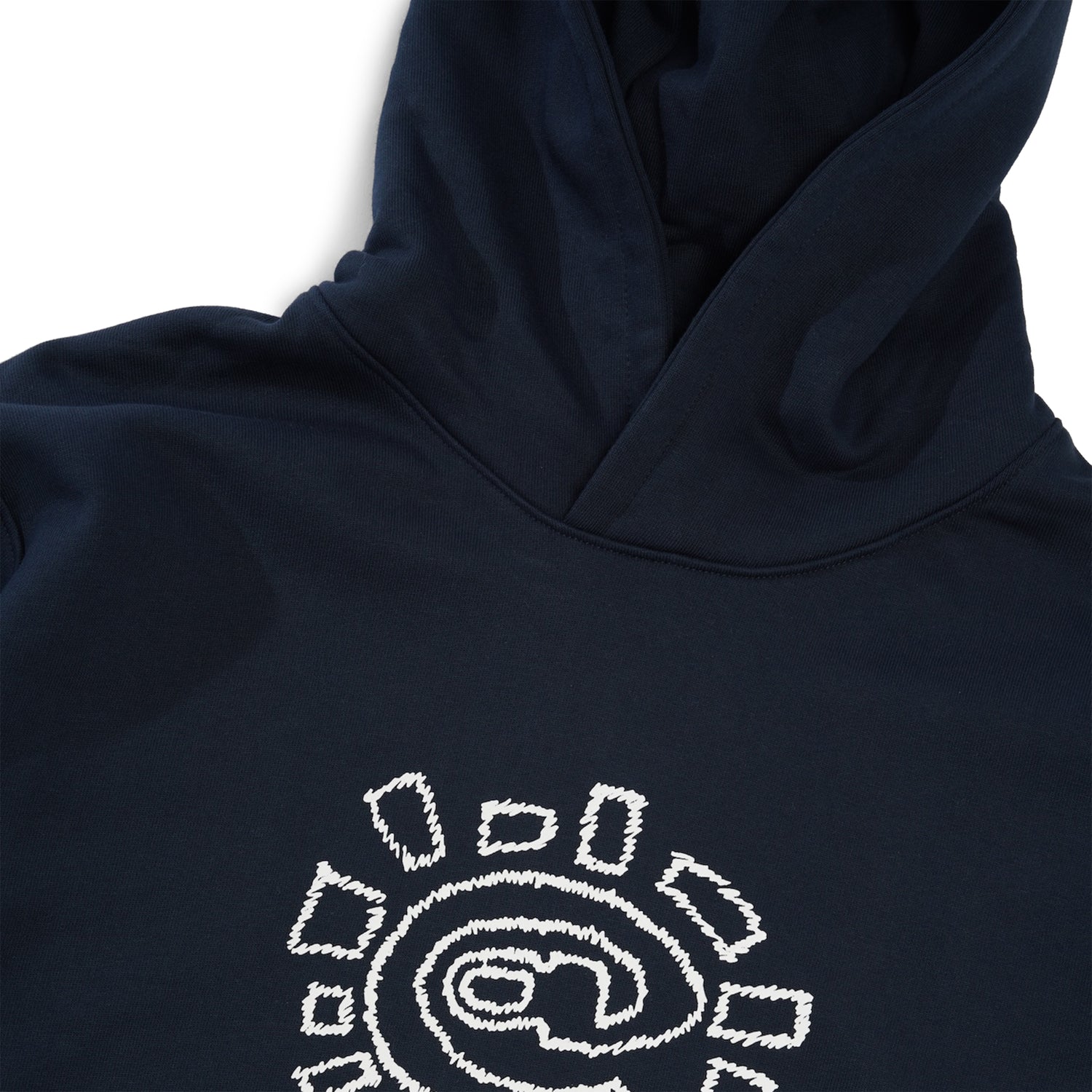 Scribble @Sun Pullover Hood, Navy
