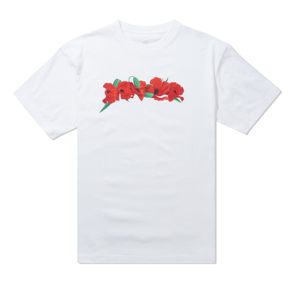 Dancer Poppy Flowers Tee, White