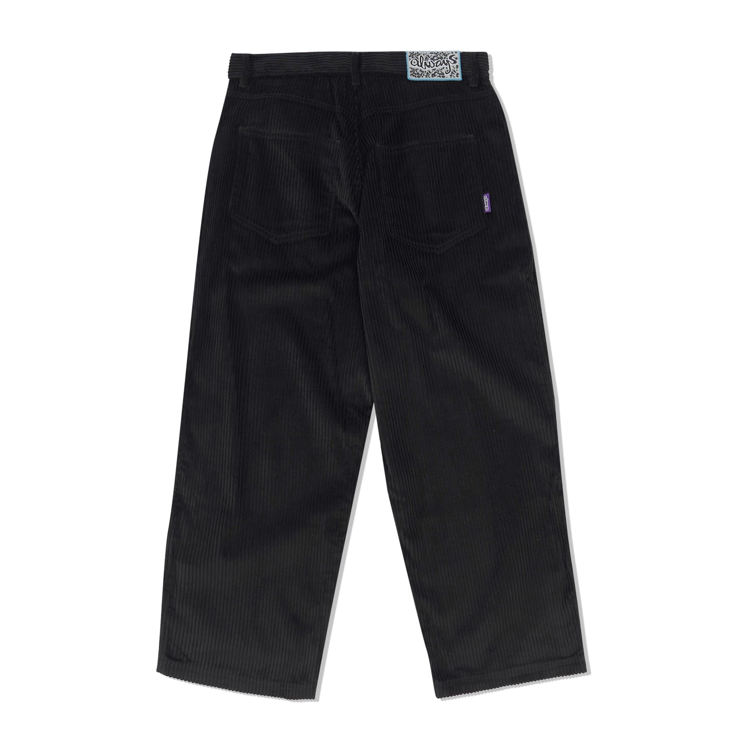 Relaxed Thick Corduroy Pants, Black