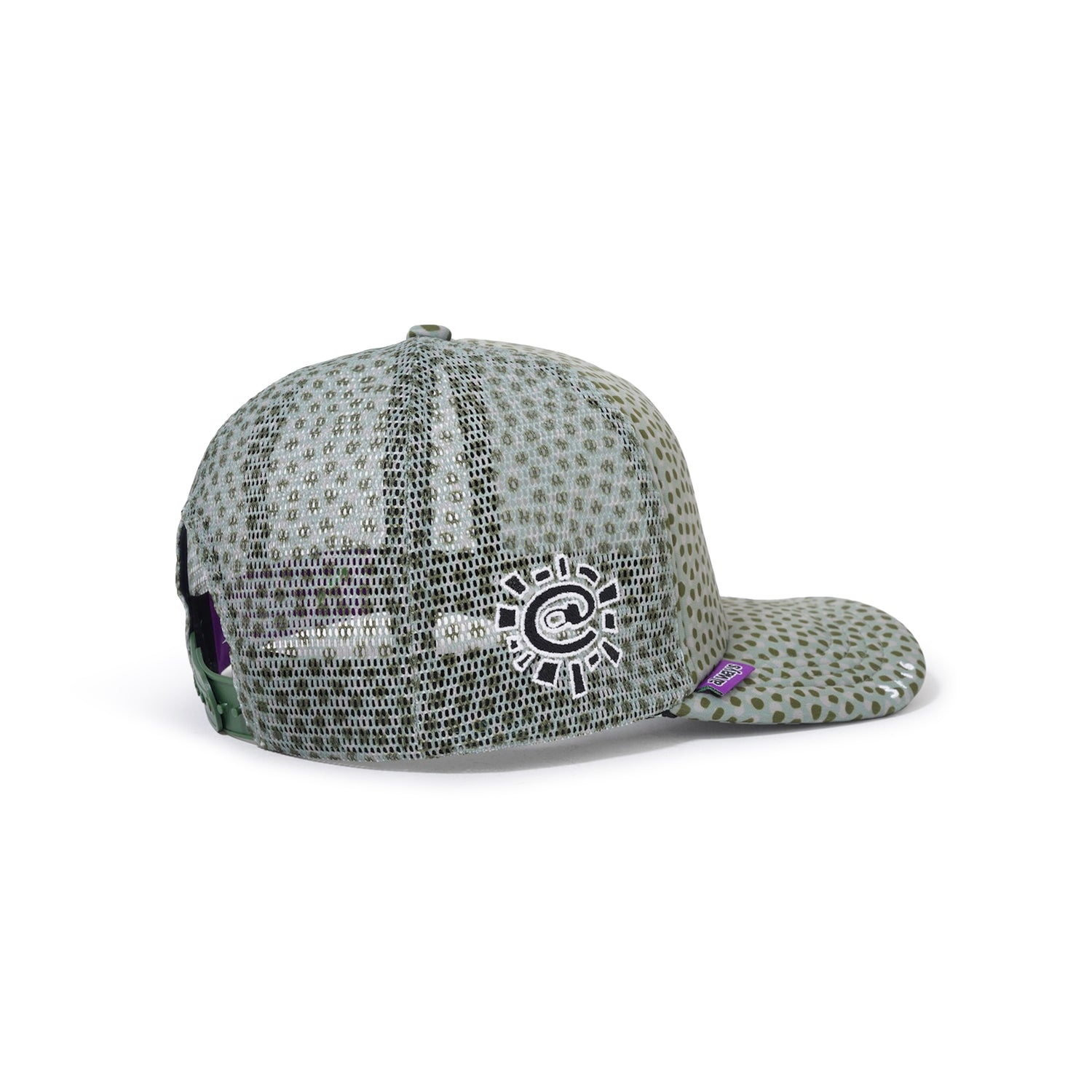 Coral Pattern Trucker Hat, Green