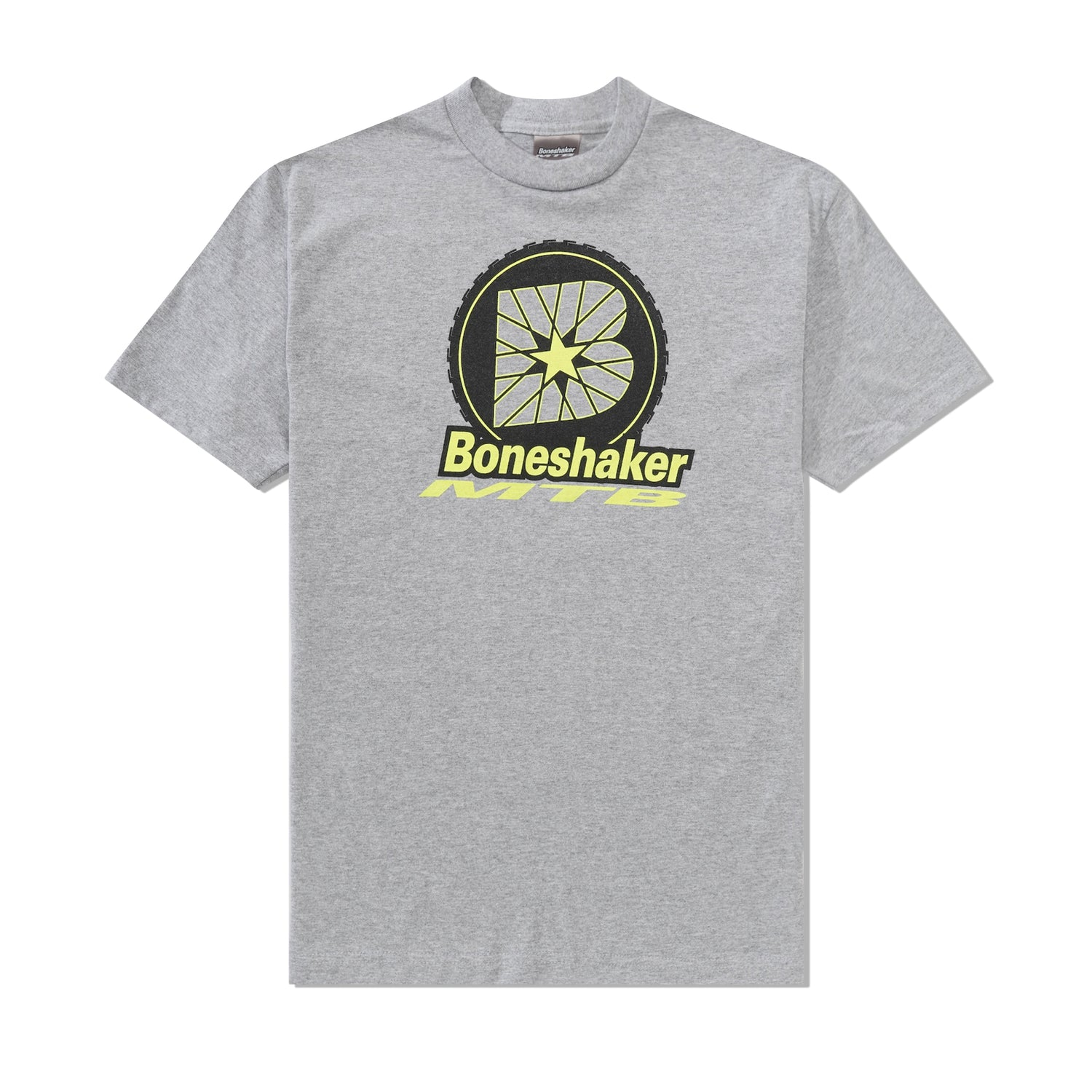 B-Wheel Tee, Neon / Grey