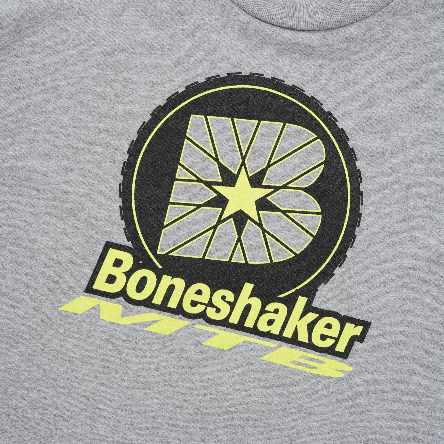 B-Wheel Tee, Neon / Grey