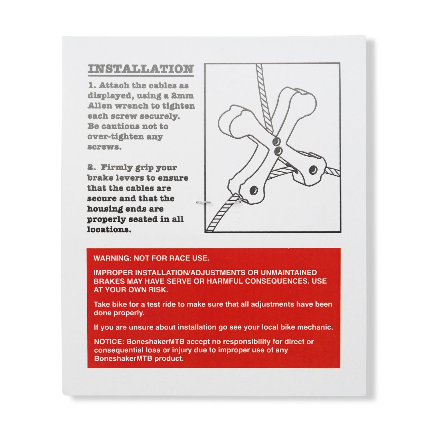 Crossbones Cable Hangers, Black