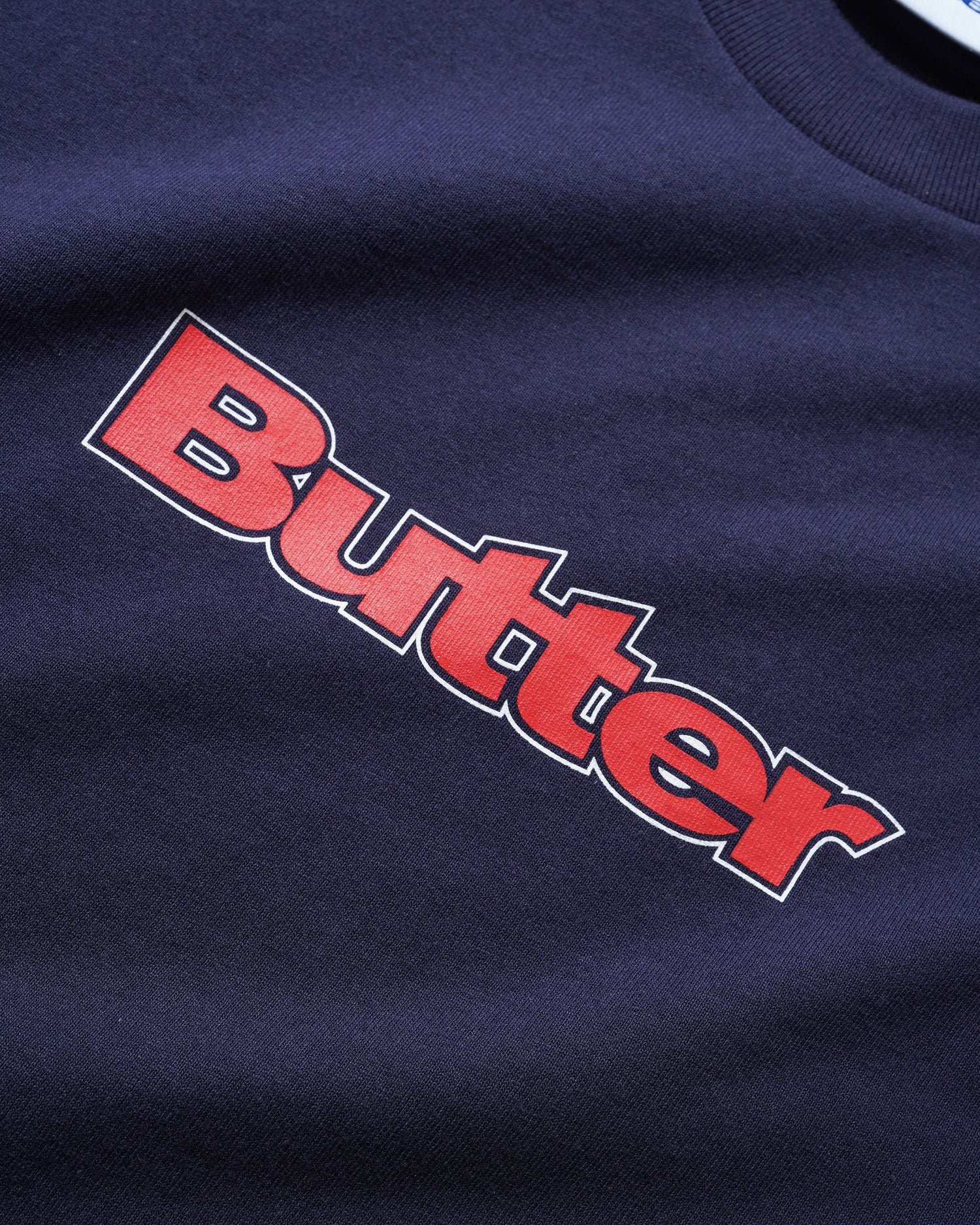 Outline Logo Tee, Navy