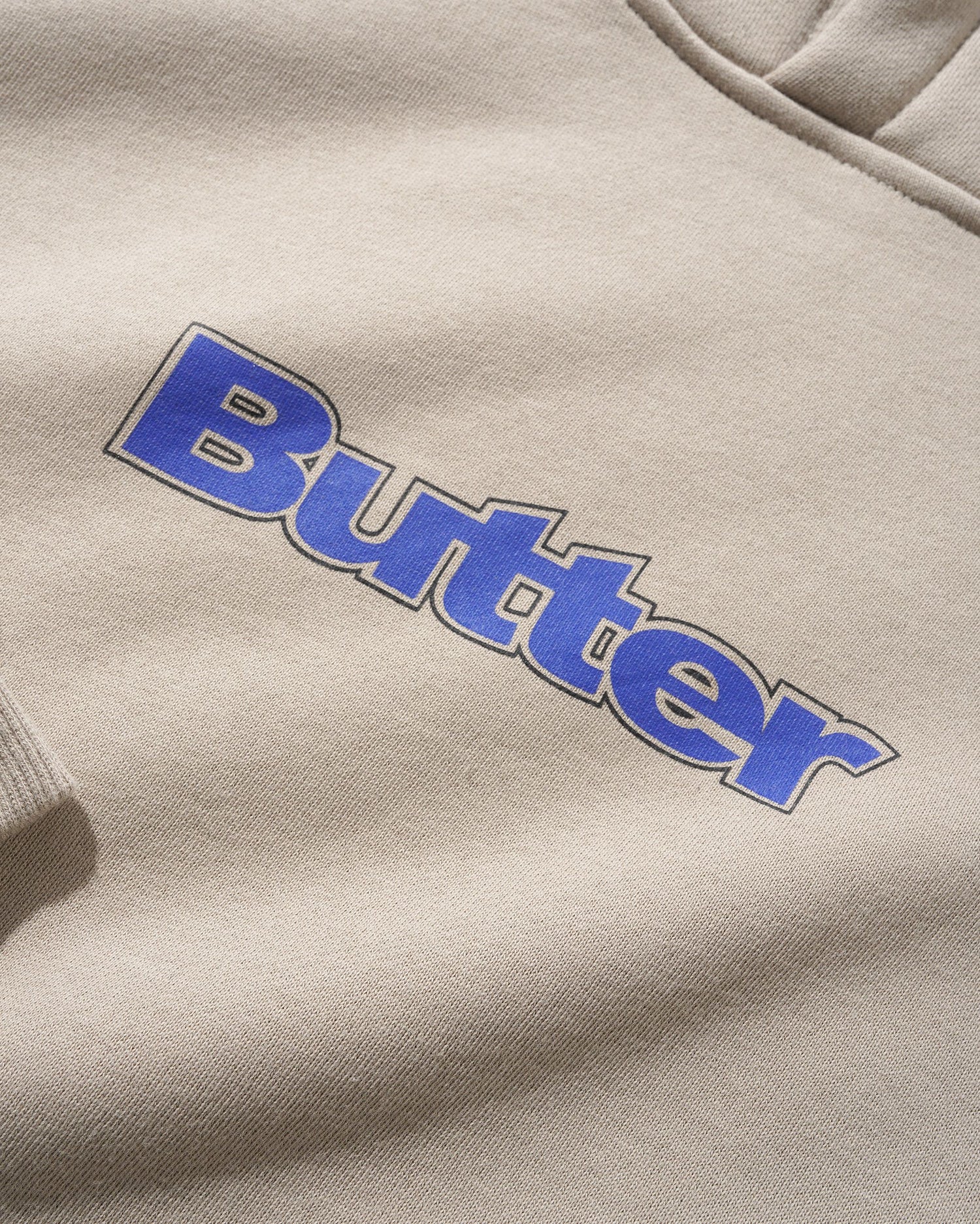 Outline Logo Pullover Hood, Bone