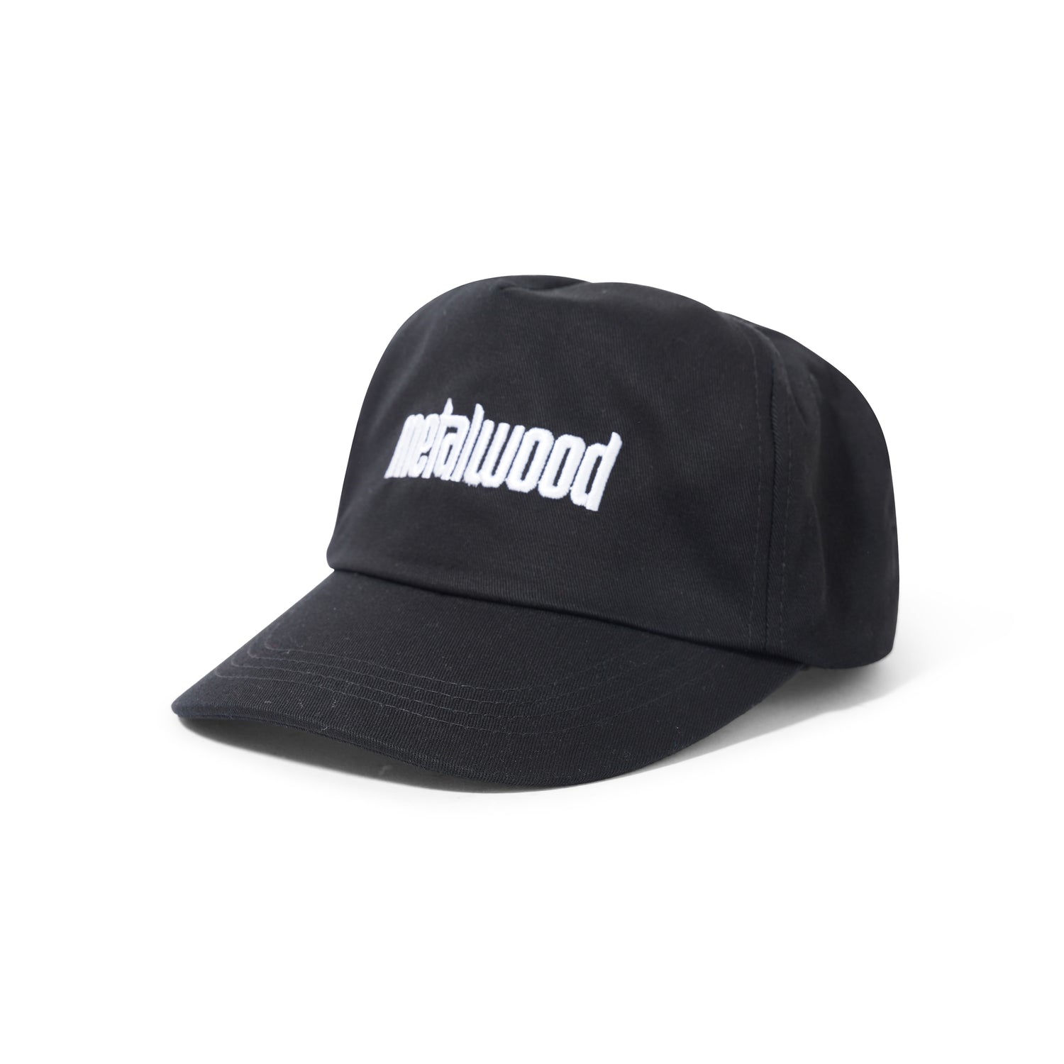 Metal Logo 5-Panel Hat, Black