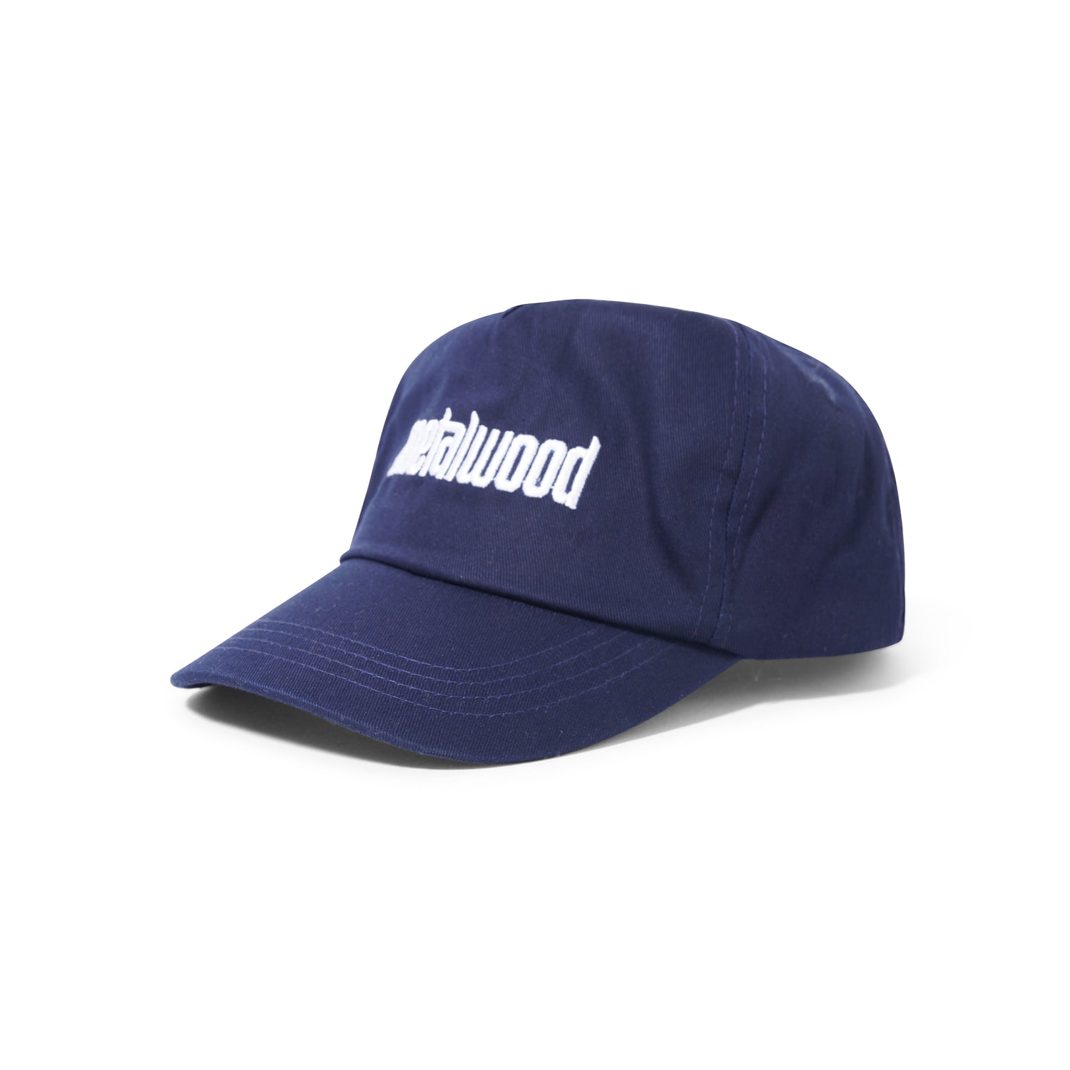 Metal Logo 5-Panel Hat, Navy