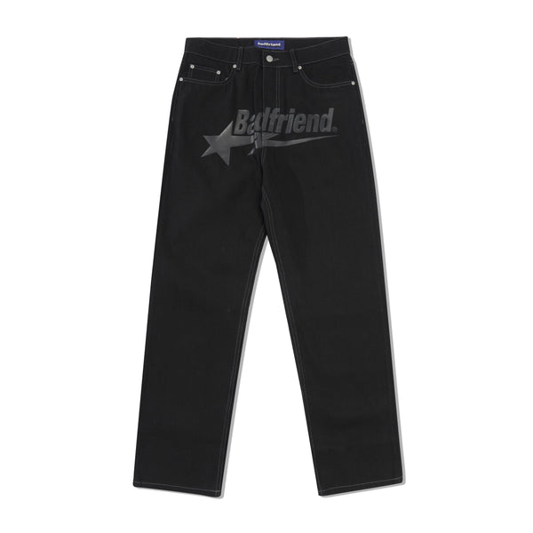 badfriend Star Pant Denim Jean, Black / Charcoal