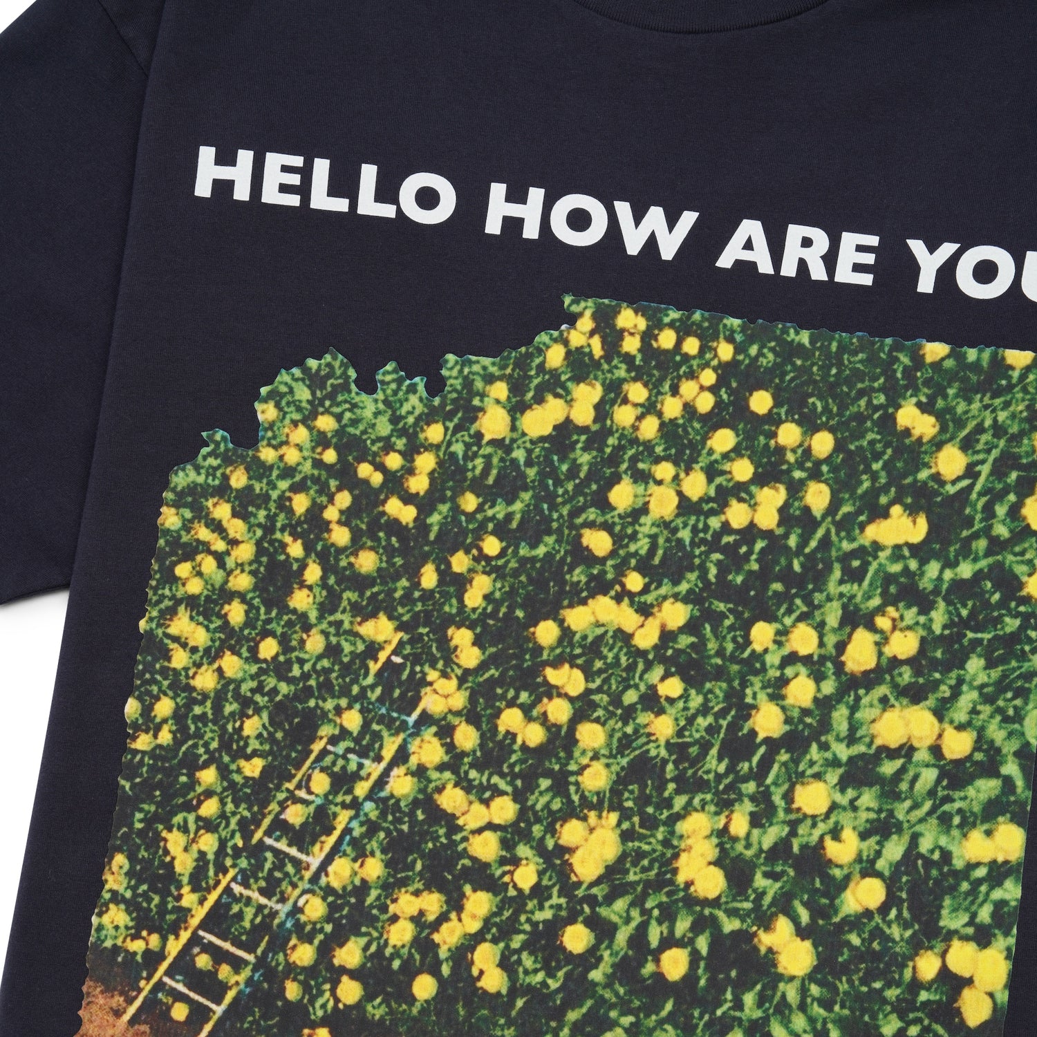 Hello How Are You Tee, Navy Blue