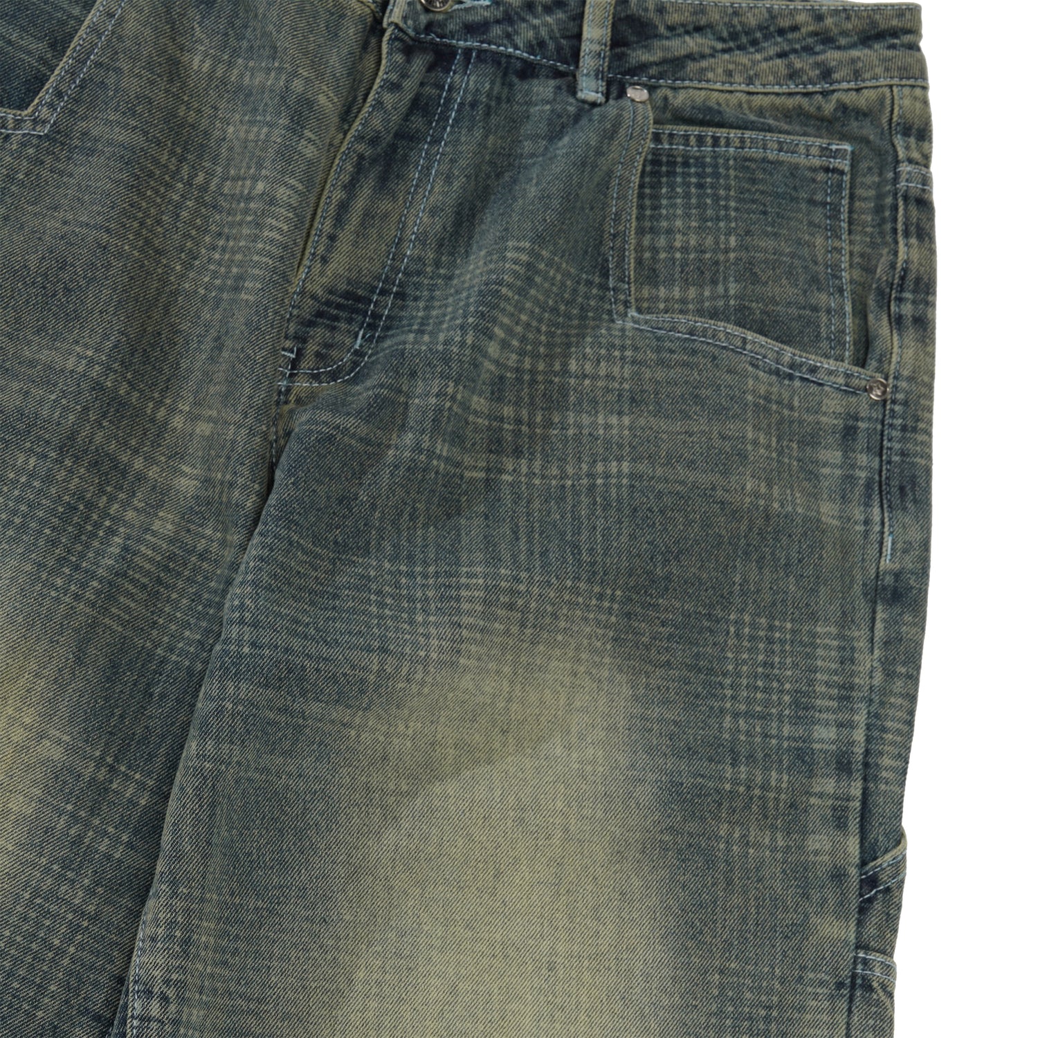 Plaid Star Denim Jean, Blue