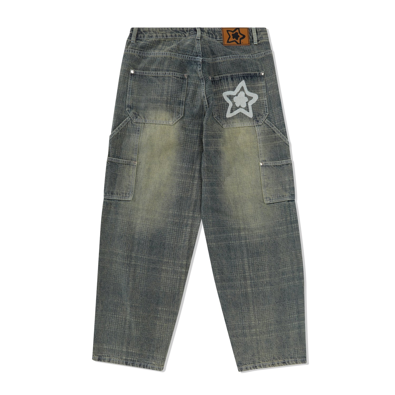 Plaid Star Denim Jean, Blue