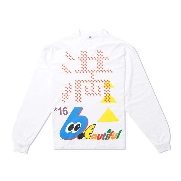 b.Eautiful Parking L/S Tee, White