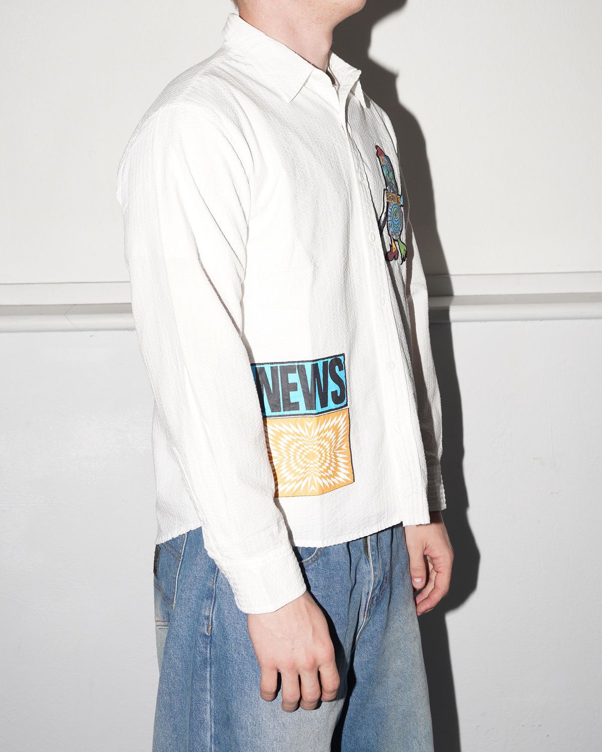 Truth Now Seersucker Shirt, White