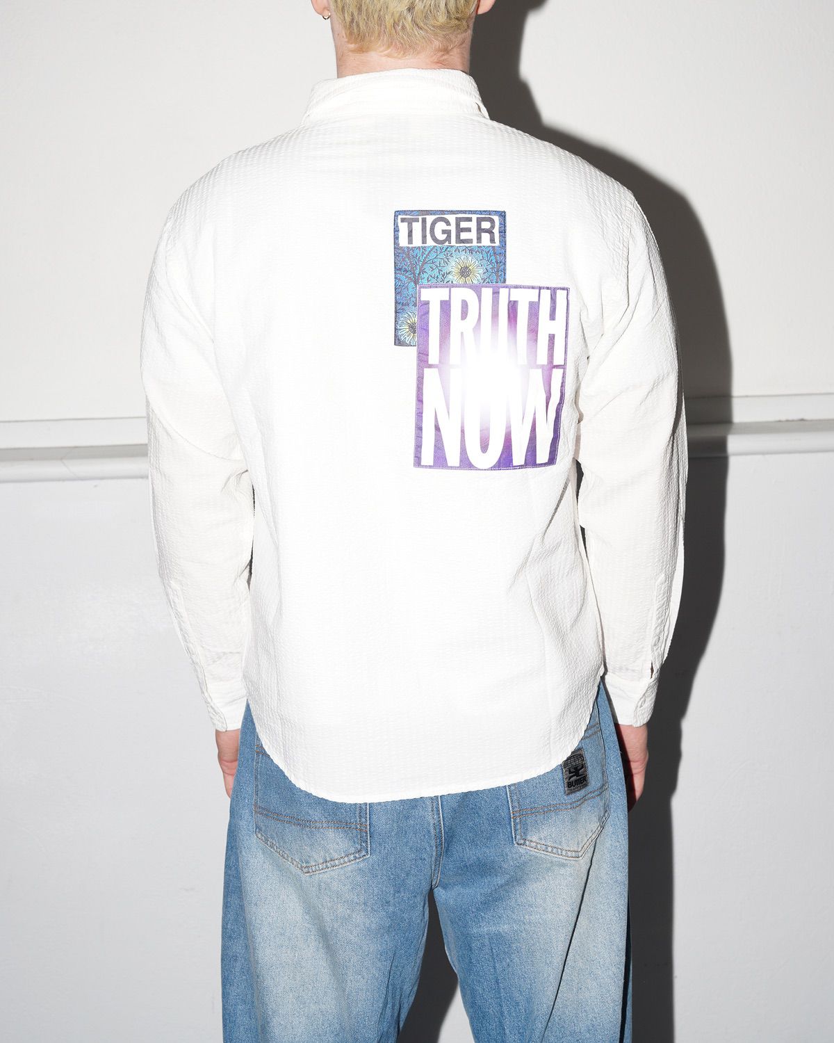 Truth Now Seersucker Shirt, White
