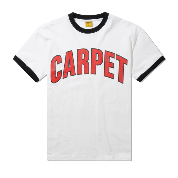 Carpet Company Varsity Ringer Tee, White