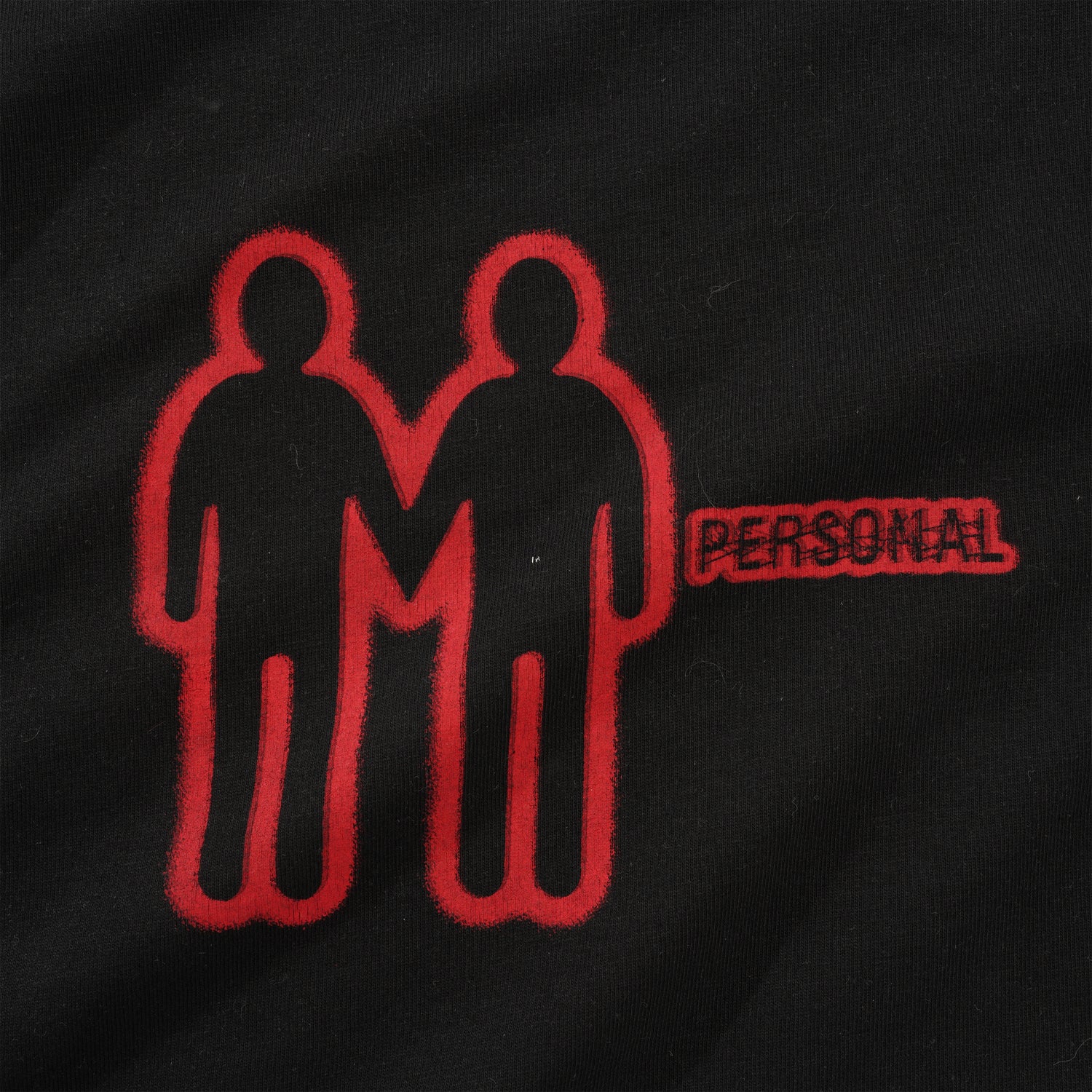Negative Interaction Tee, Black / Red