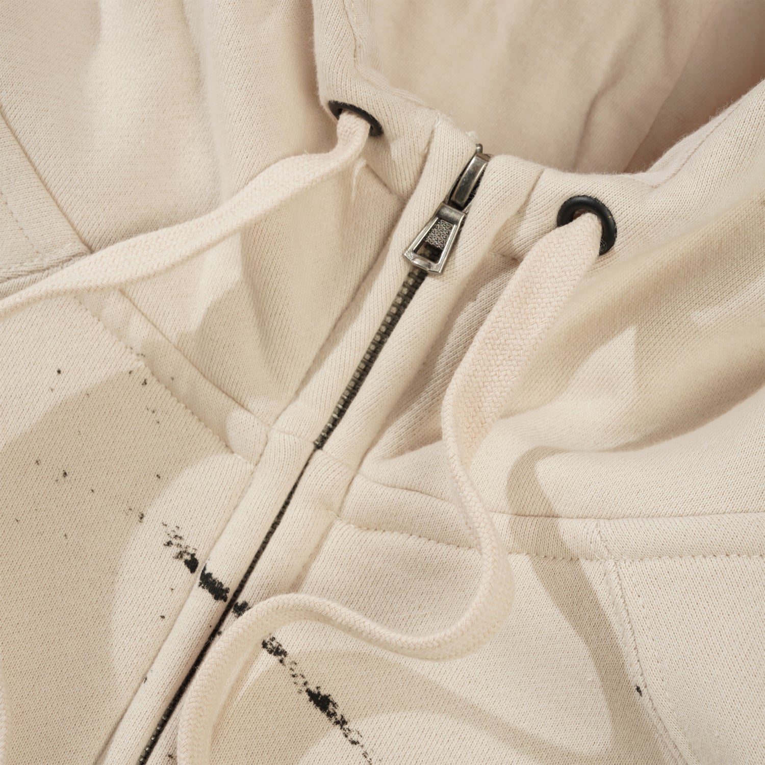 Spyder Zip Up Tech Hood, Bone / Black