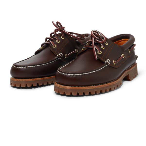 Timberland Authentics 3-Eye Classic Boat Shoe, Medium Brown Nubuck