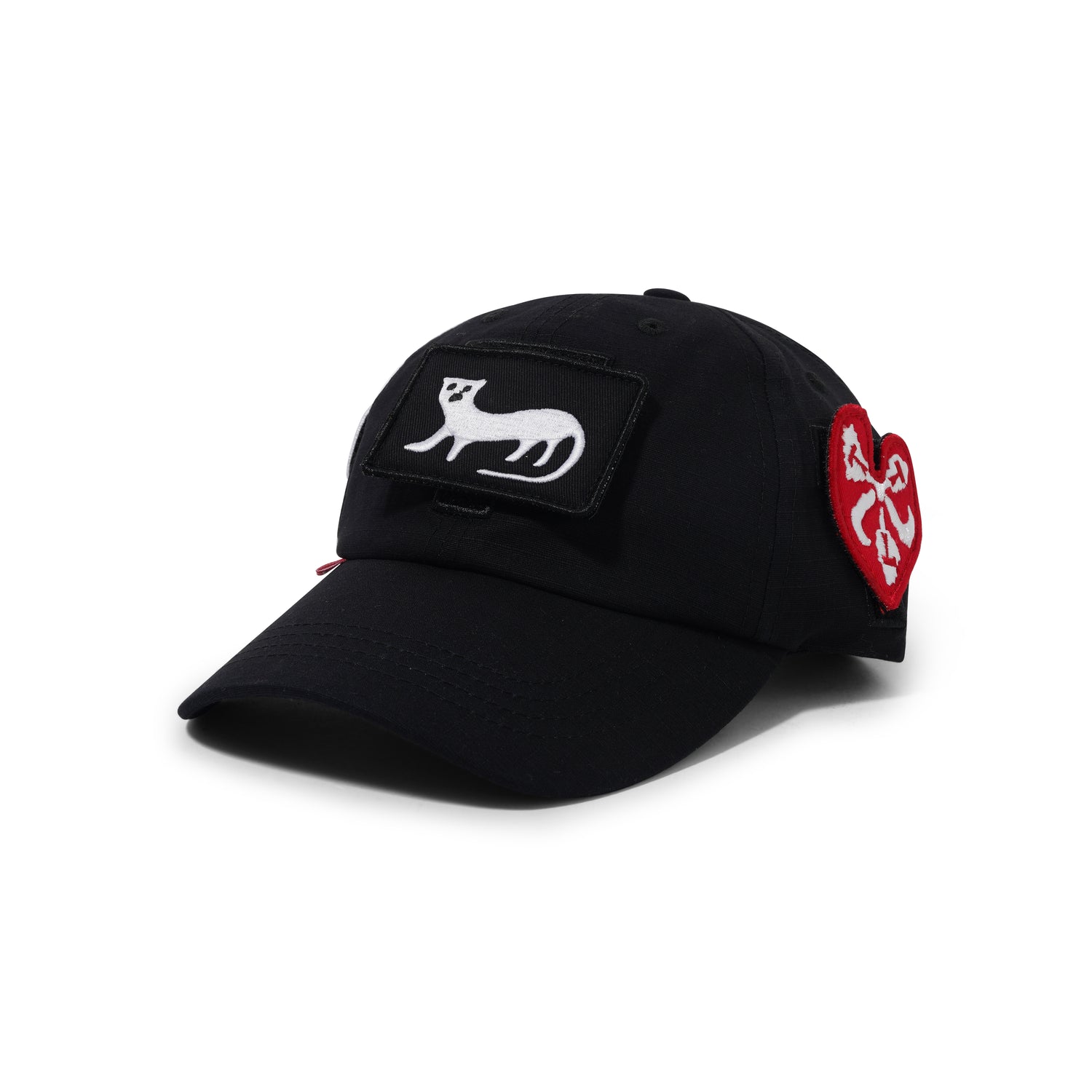 TTT Velcro Patch 6-Panel Cap, Black