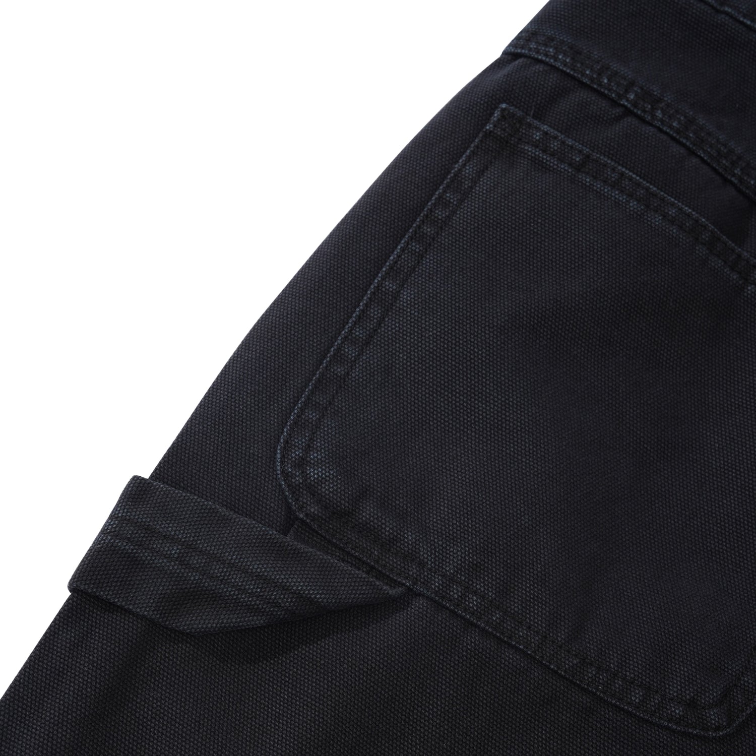 Double Knee Carpenter Pant, Used Black