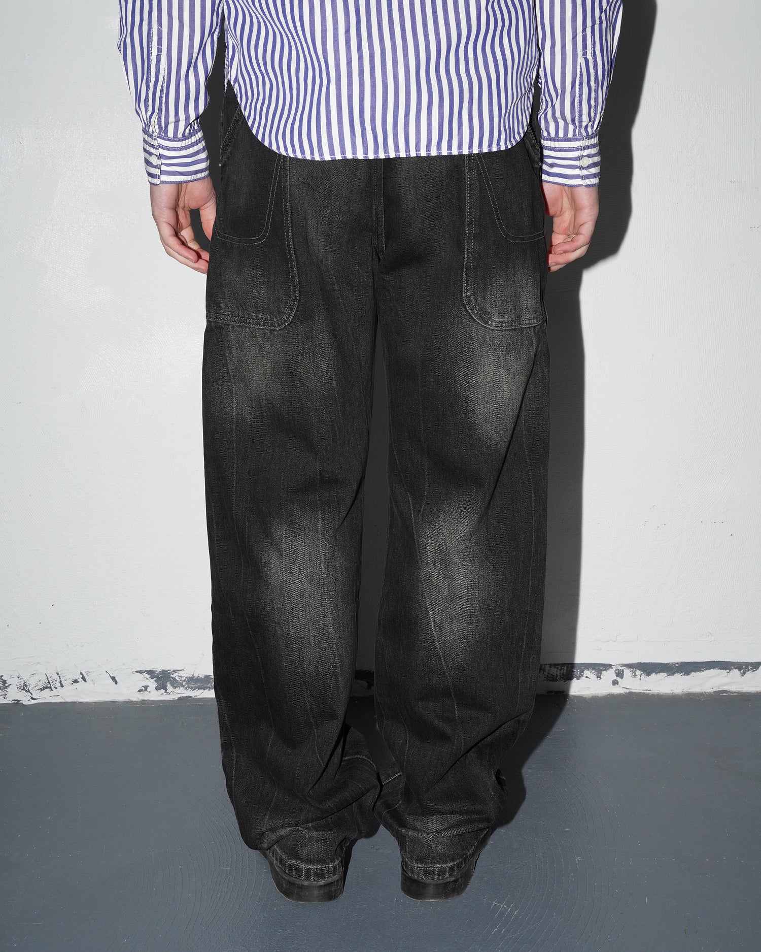 Utility Denim Jean V3, Black Washed