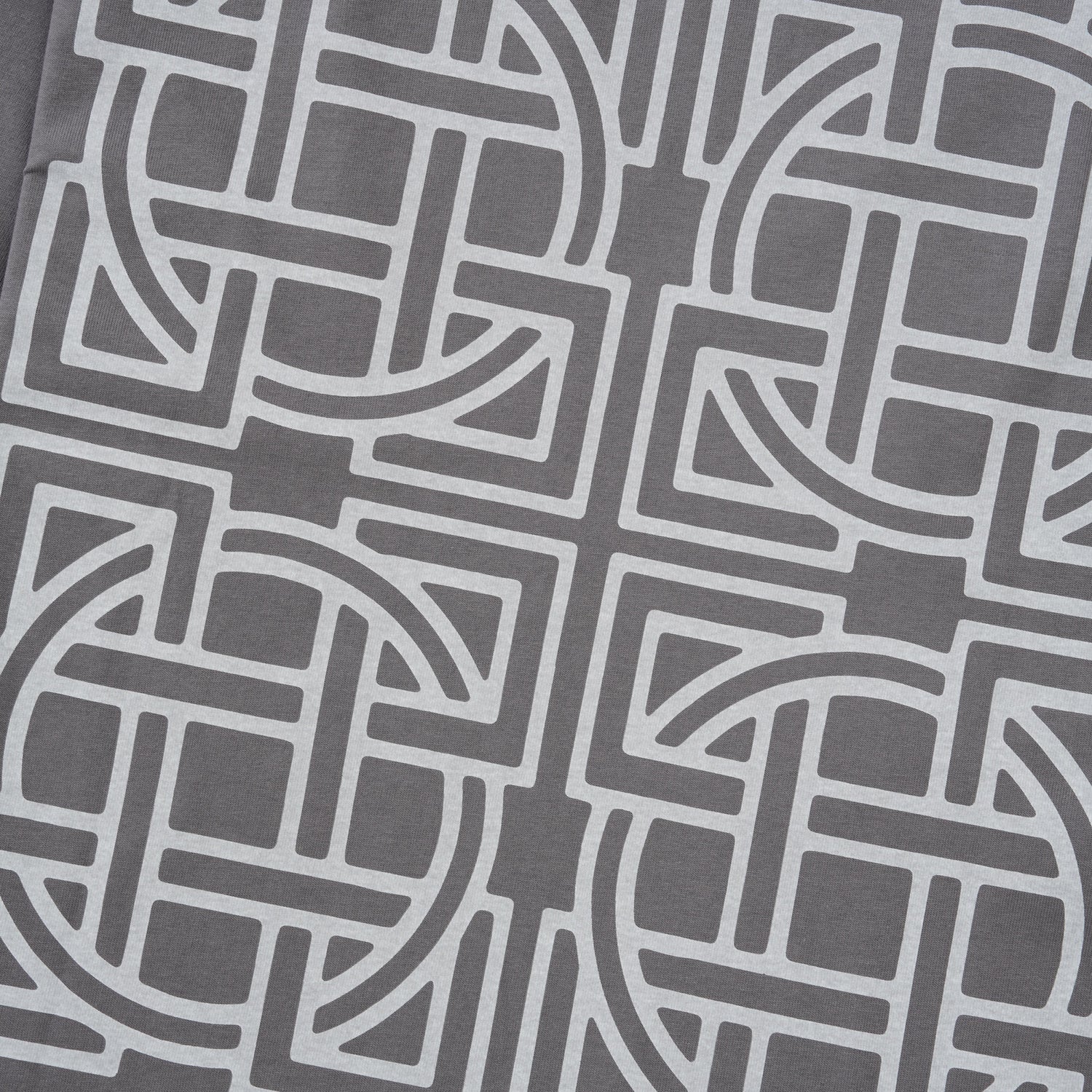 Cross Lattice L/S Tee, Charcoal
