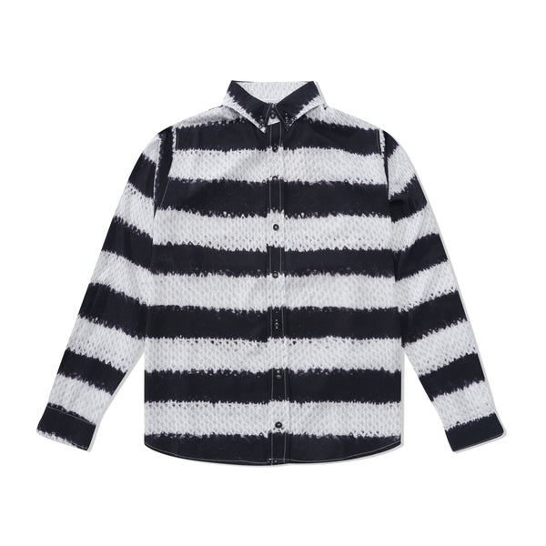 Life is Unfair Rayon Knit Stripe Shirt, Multi