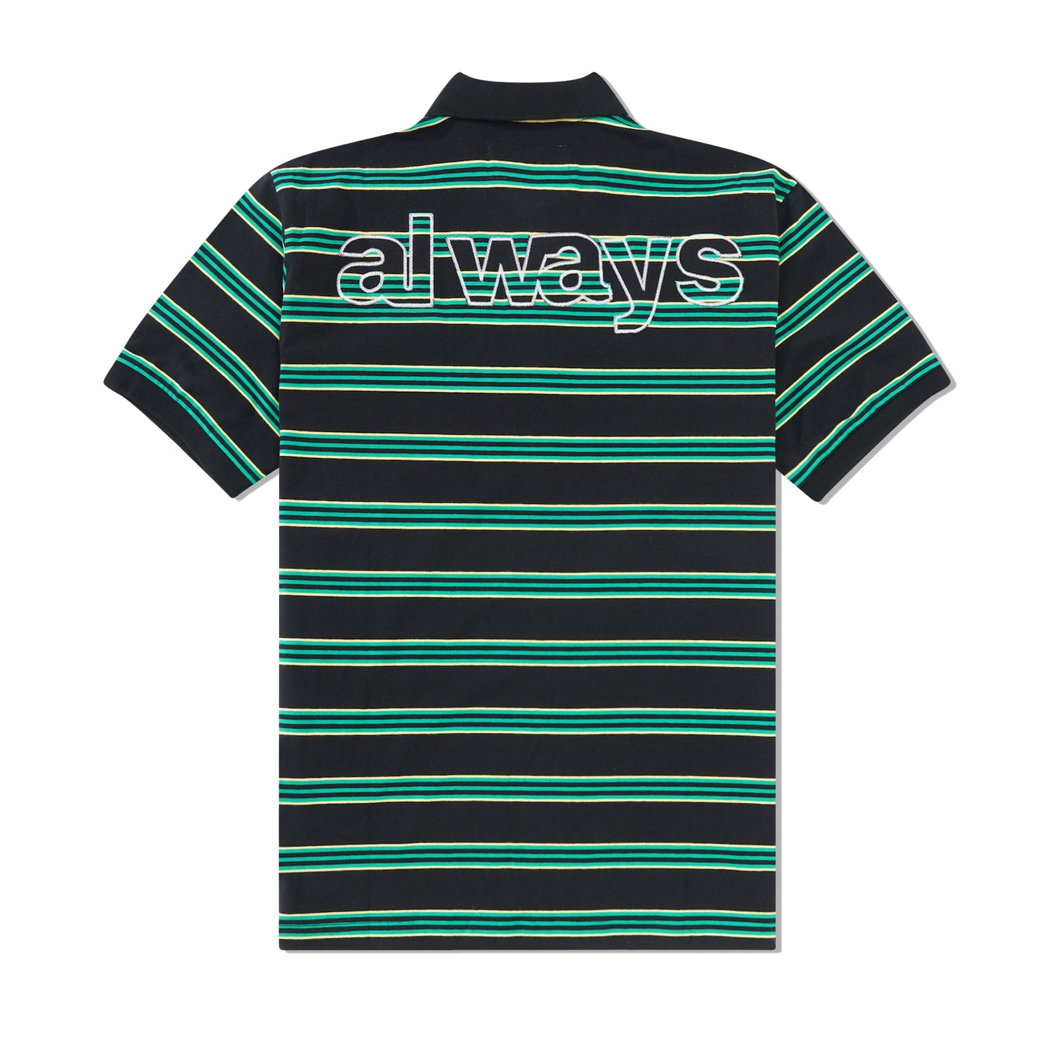 Educated Applique Polo Shirt, Black / Green