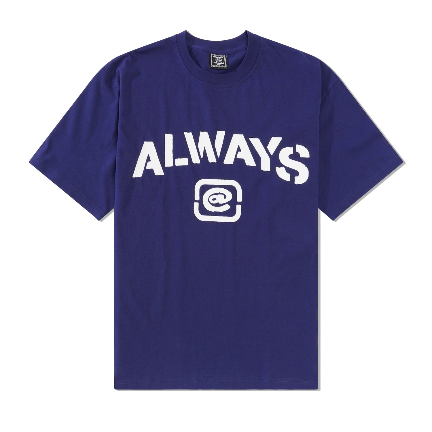 Stencil Tee, Navy
