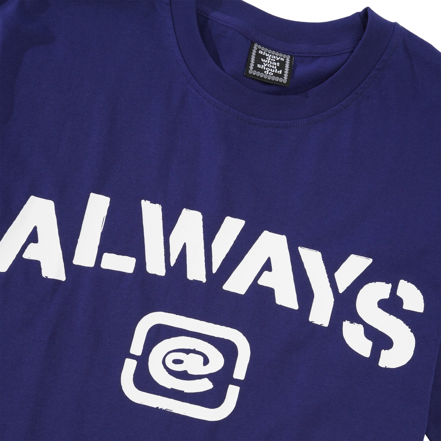 Stencil Tee, Navy
