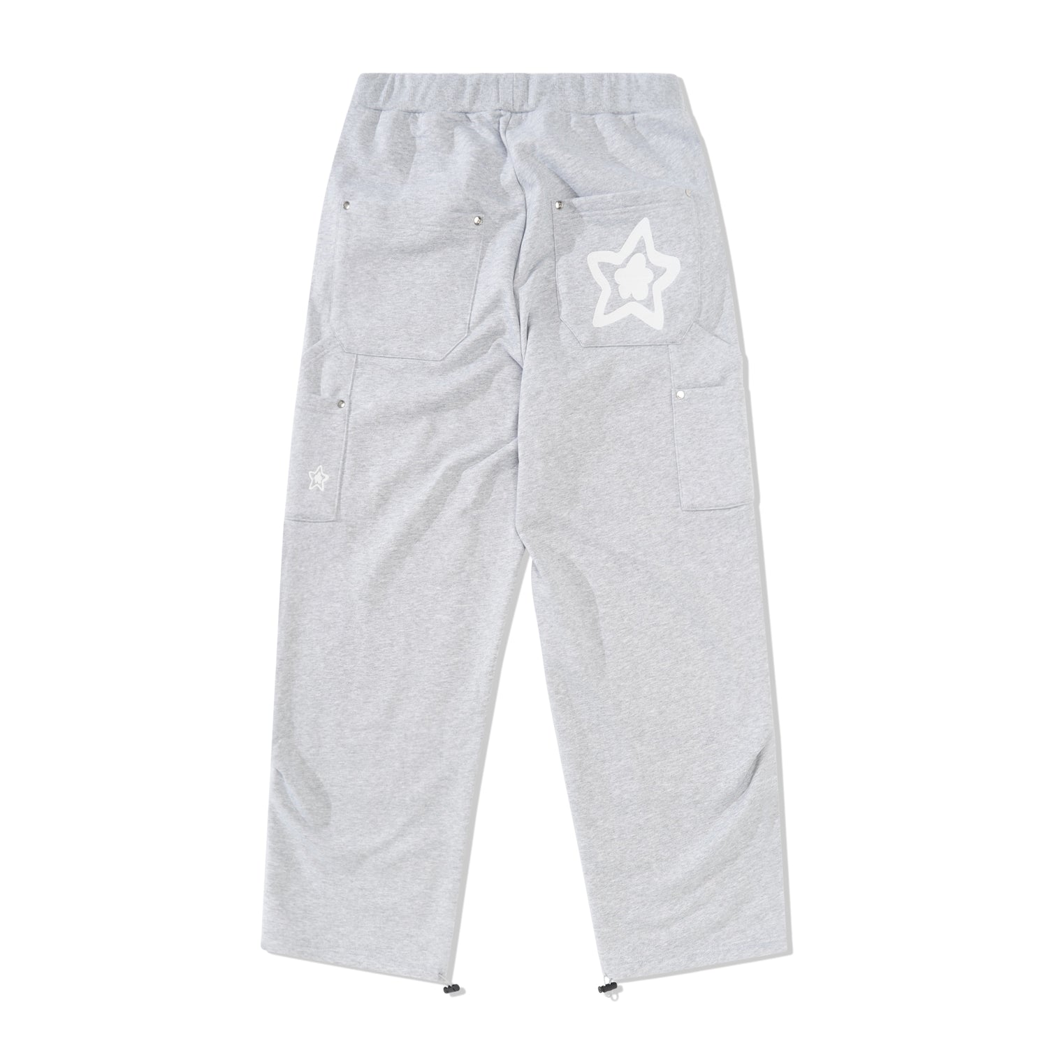 Leopard Double Knee Sweatpants, Grey