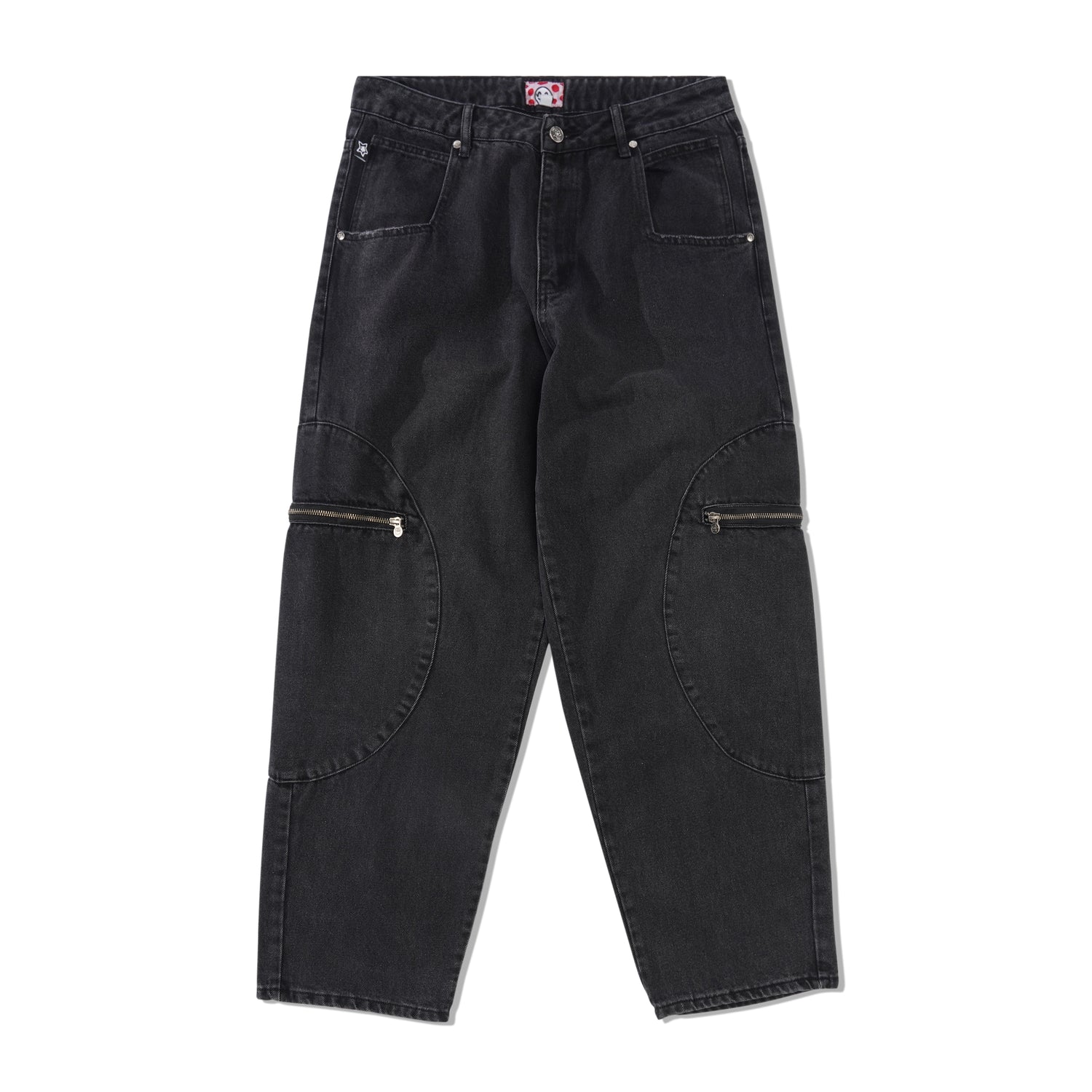 Circle Cargo Star Jeans, Black