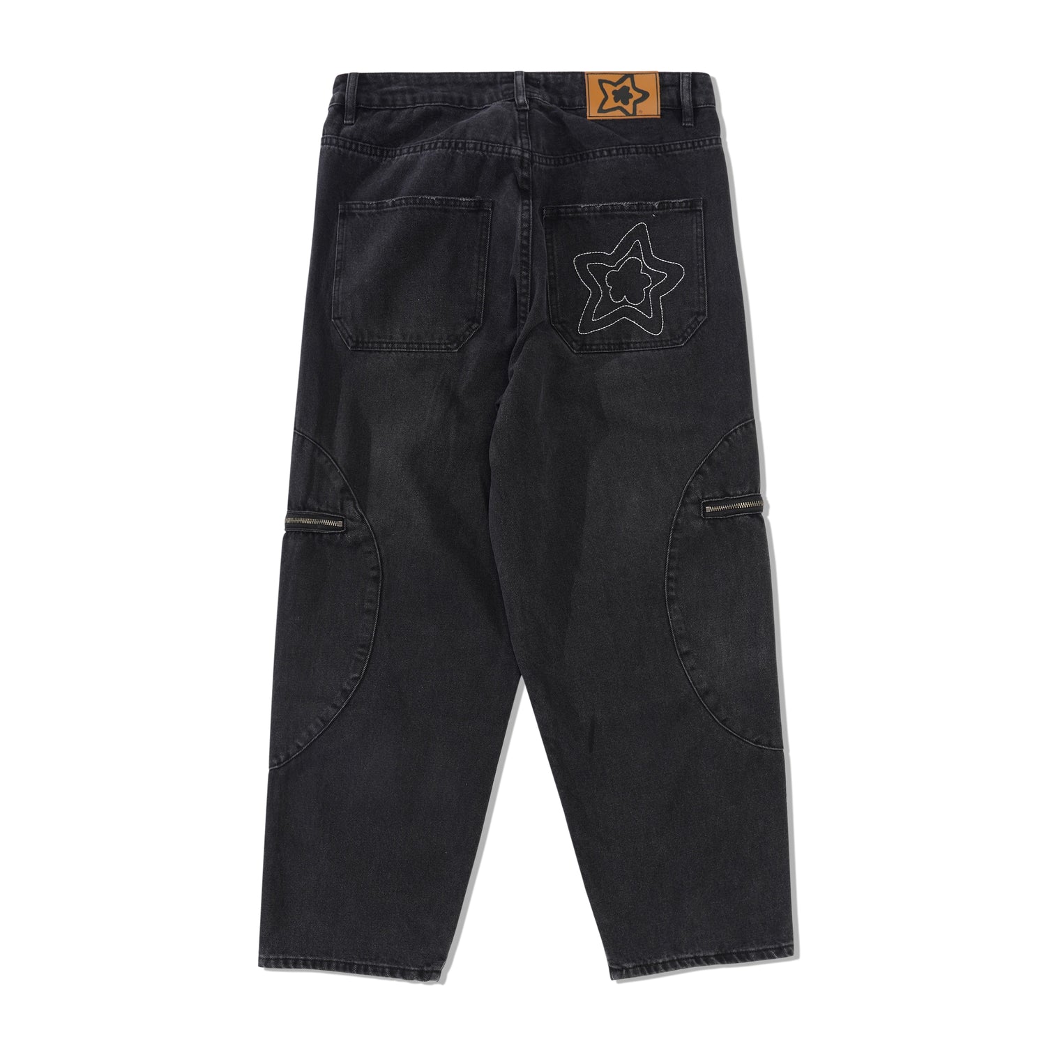Circle Cargo Star Jeans, Black