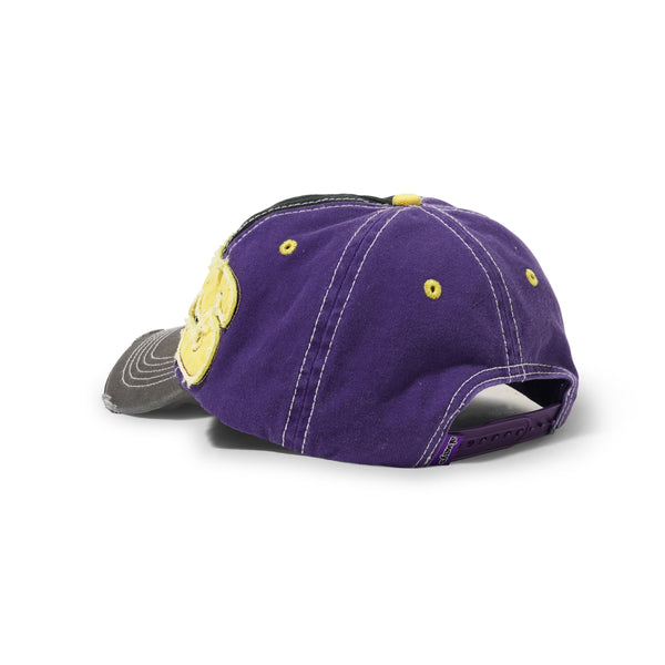 Always Do What You Should Do 5-Panel Human Logo Cap, Purple / Black & Yellow, Purple/Black/Yellow