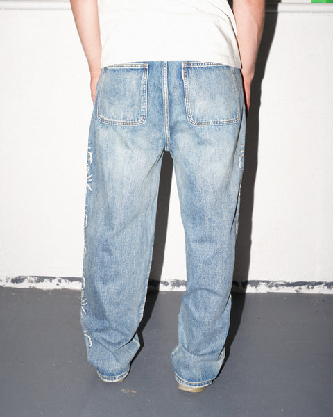 Stripe Scorp Jeans, Light Wash – Lo-Fi