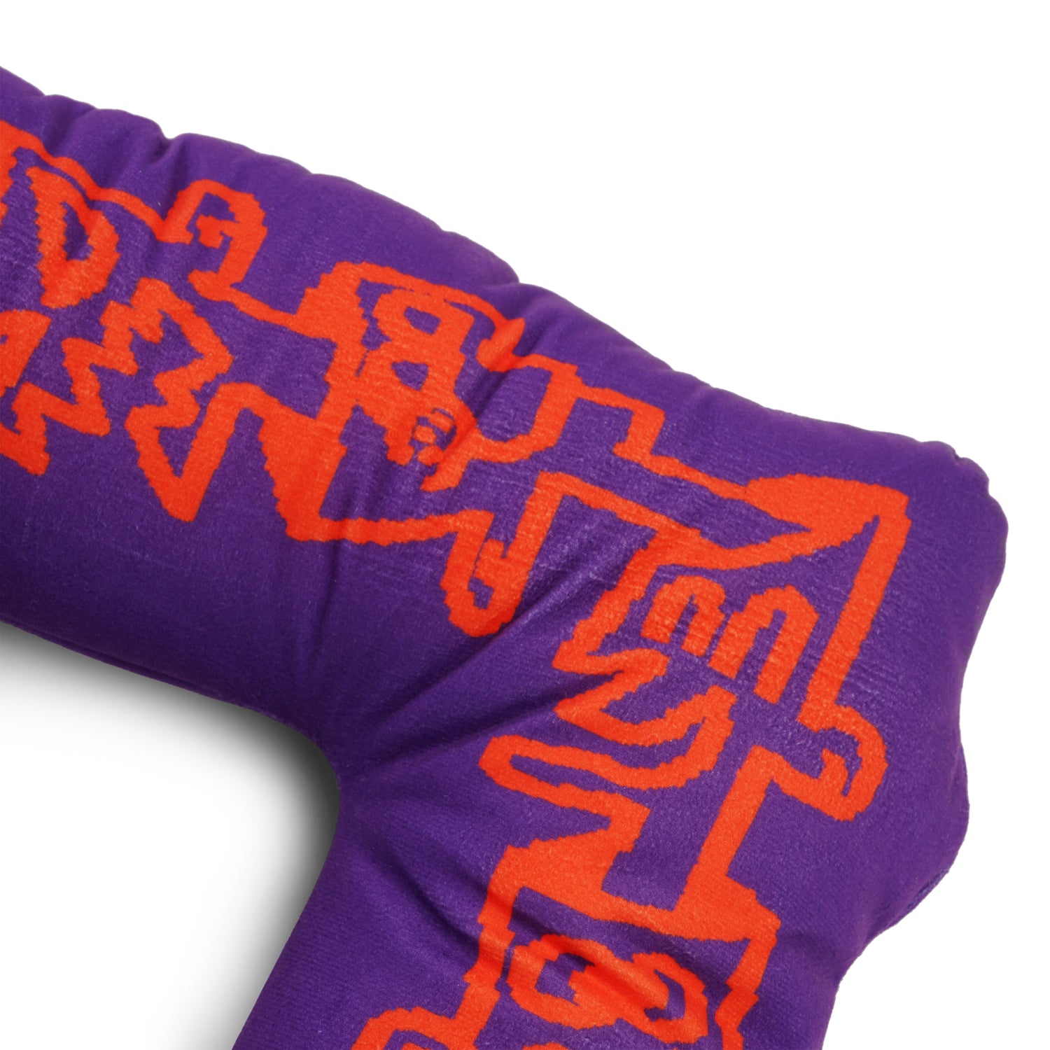 Logo Plush Cushion, Purple
