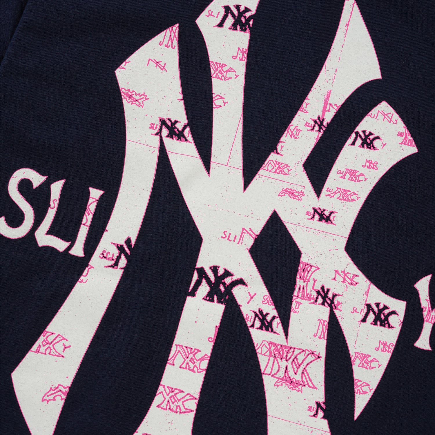 Yankees Bootleg Tee, Navy