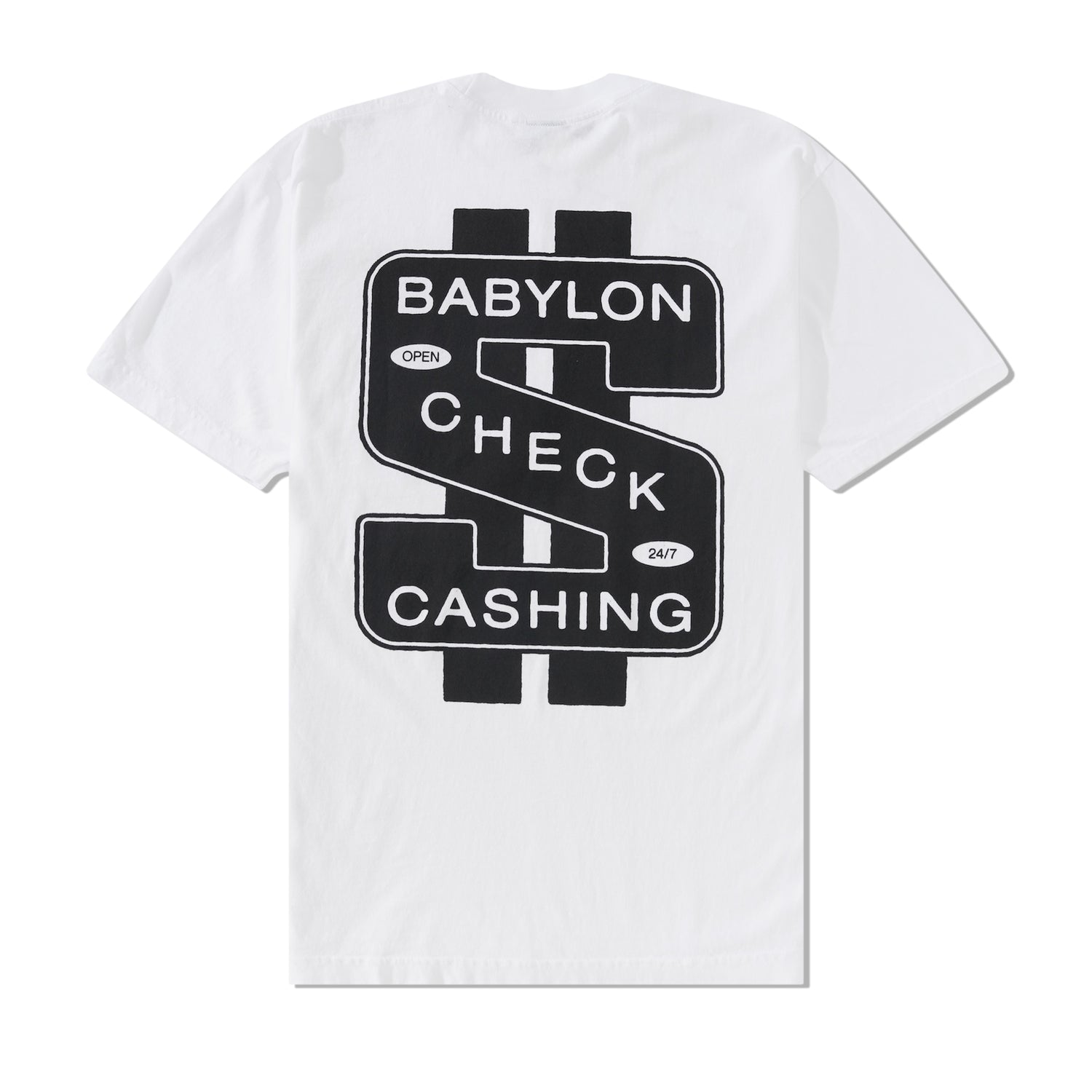 Check Cashing Tee, White