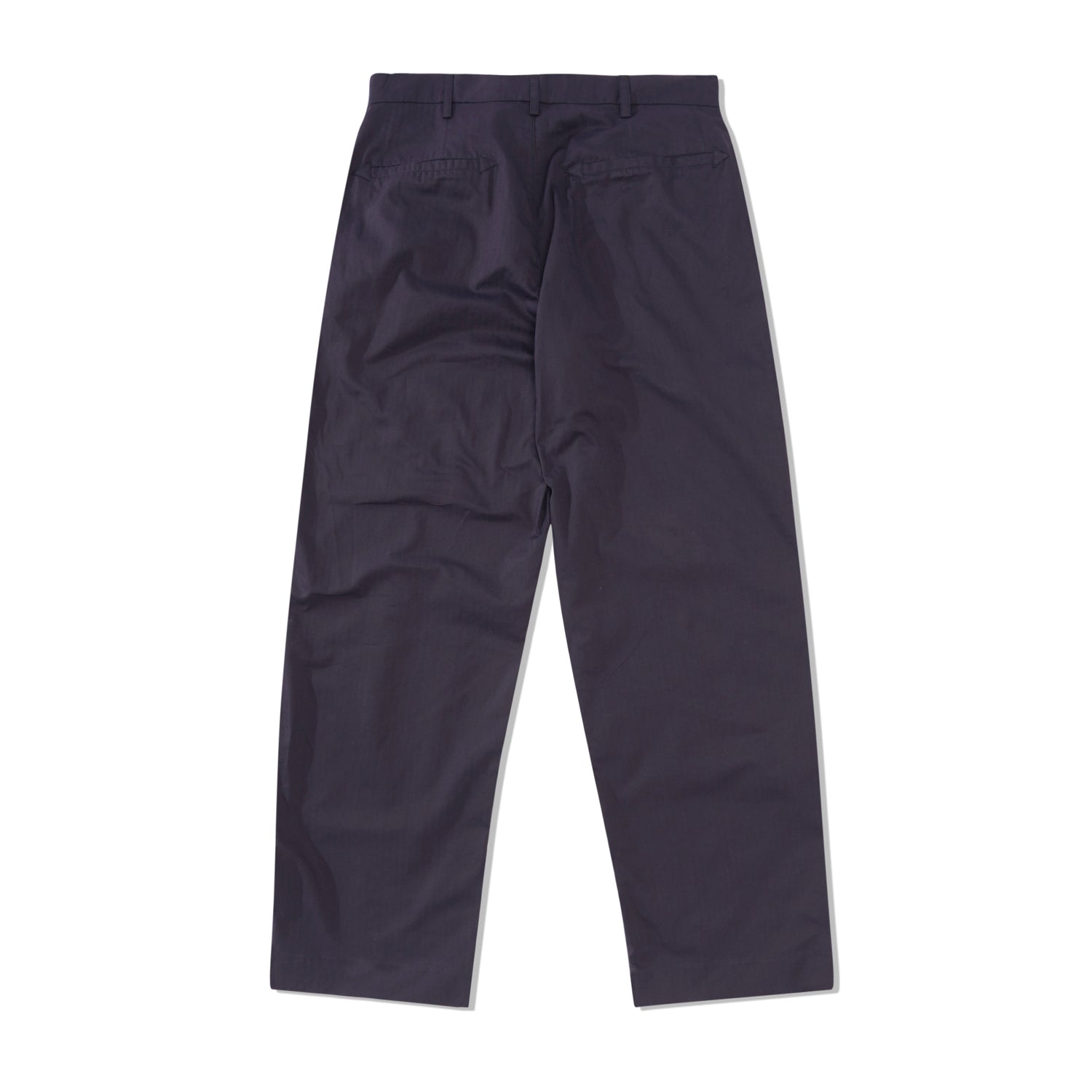 Pleated Straight Leg Trouser, Navy