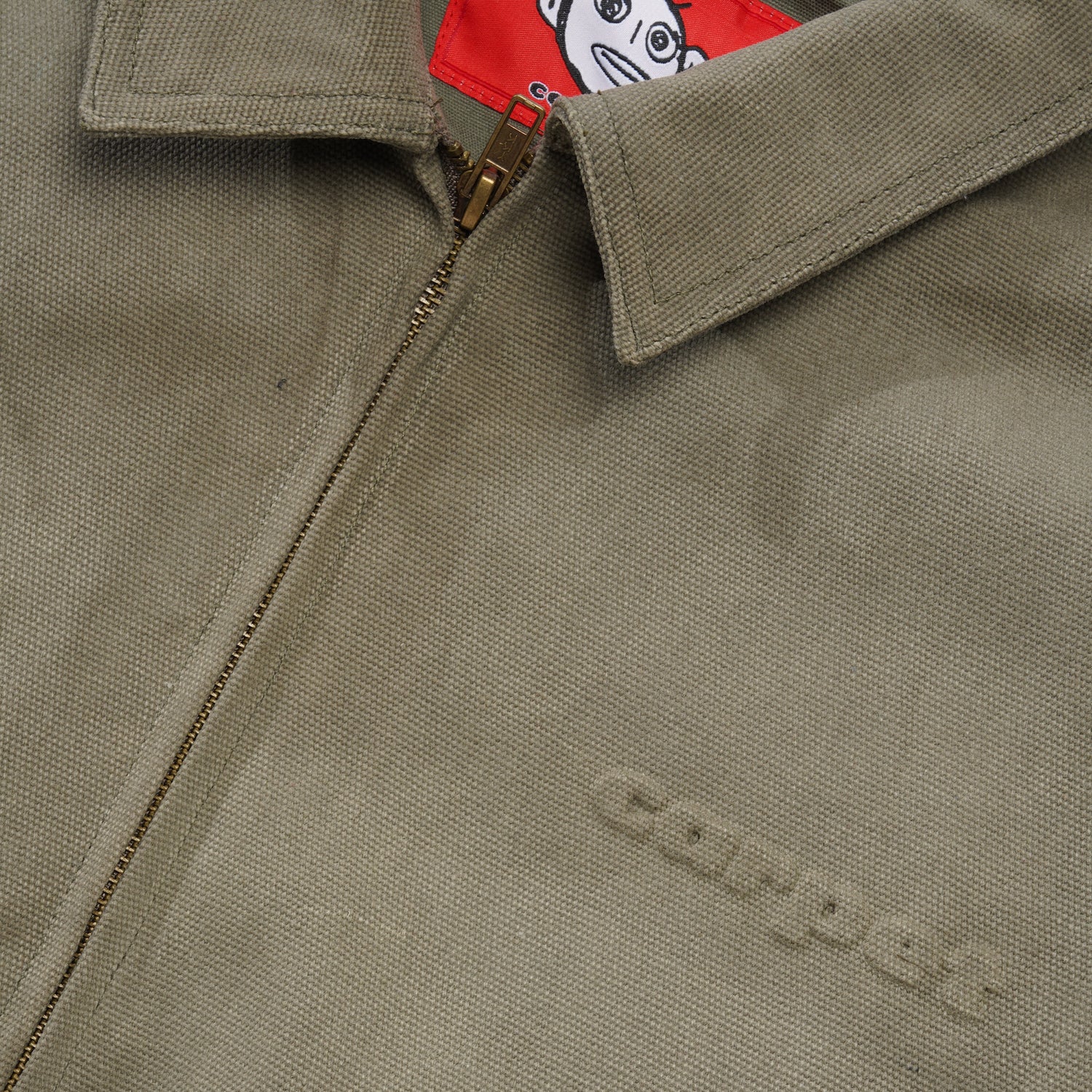 Embossed Work Jacket, Sage