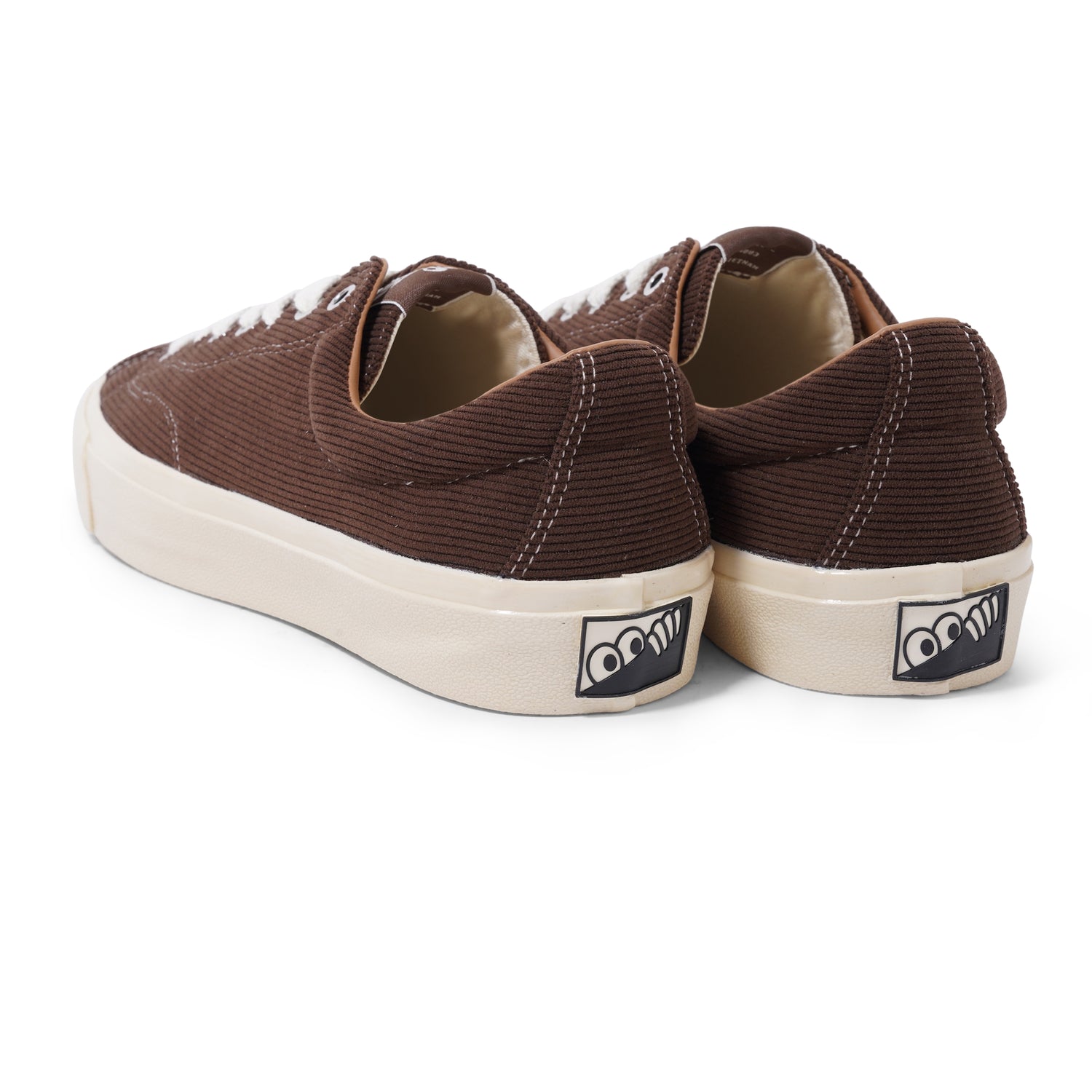 VM003-Lo Cord, Dark Brown / White